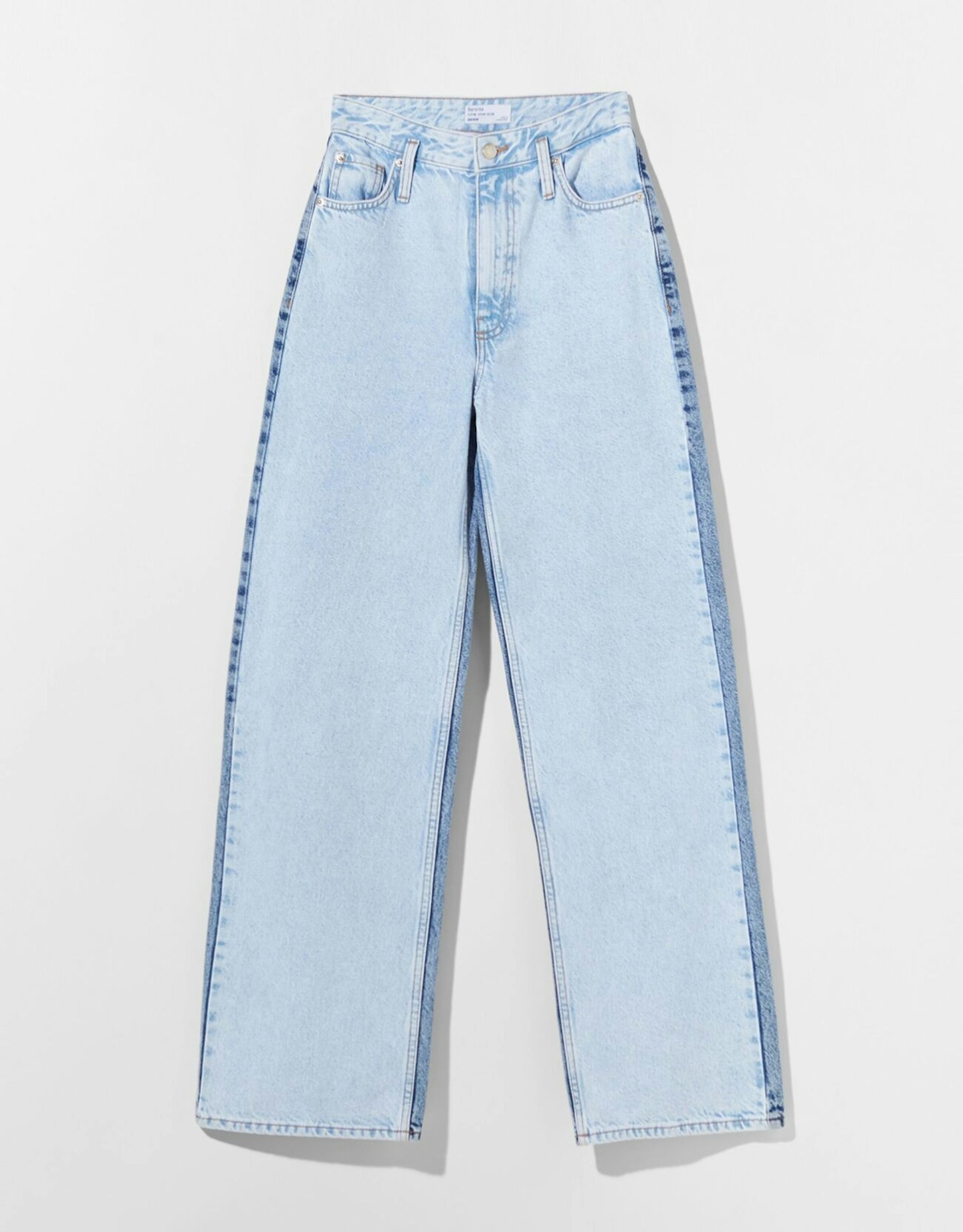 Bershka, '90s Cut-Out Two-Tone Jeans, £29.99
