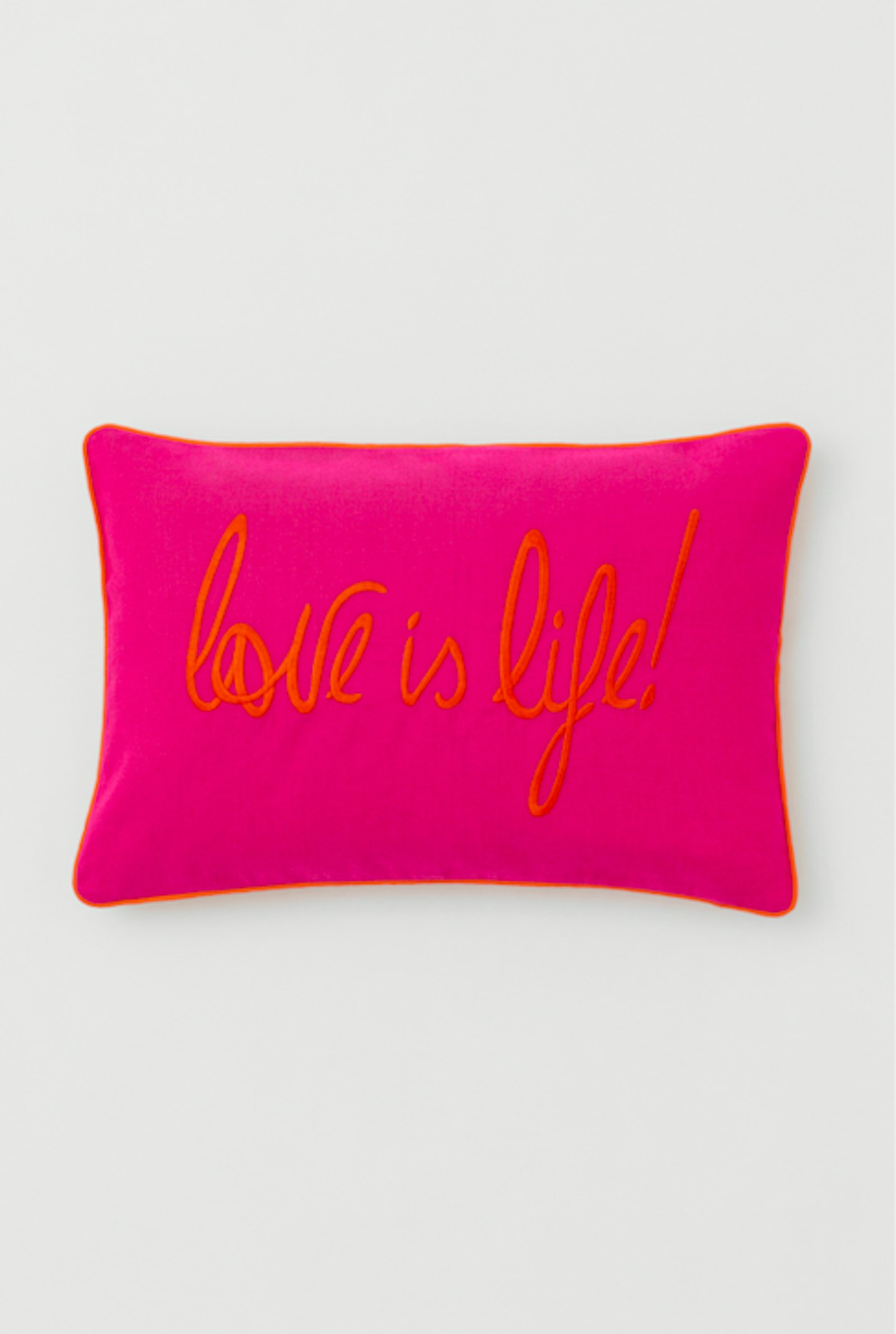 'Love Is Life' Cushion, £39.99