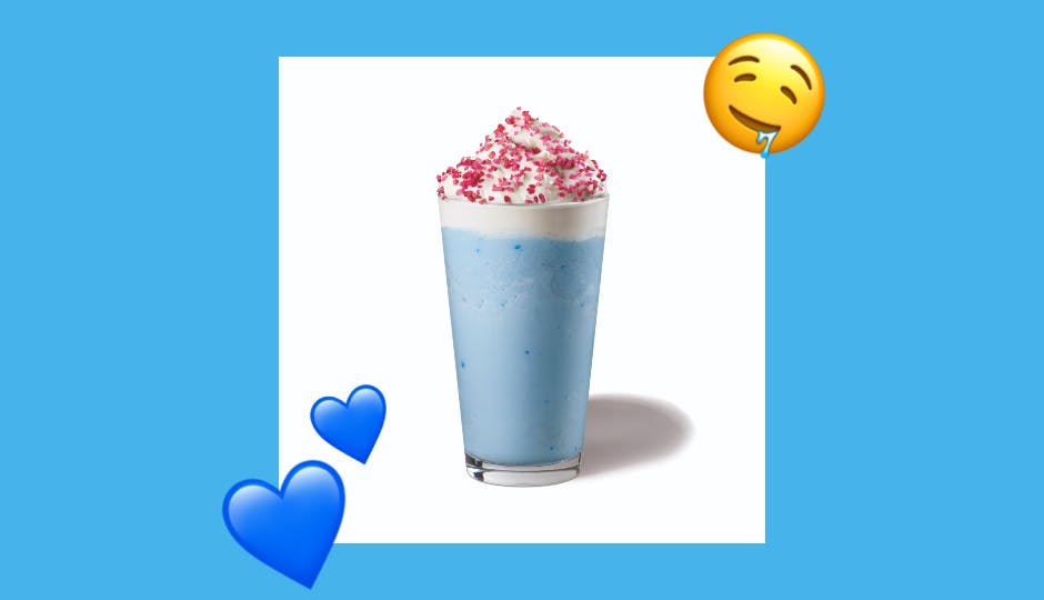 Starbucks bright blue bubblegum Frappucino is now a thing