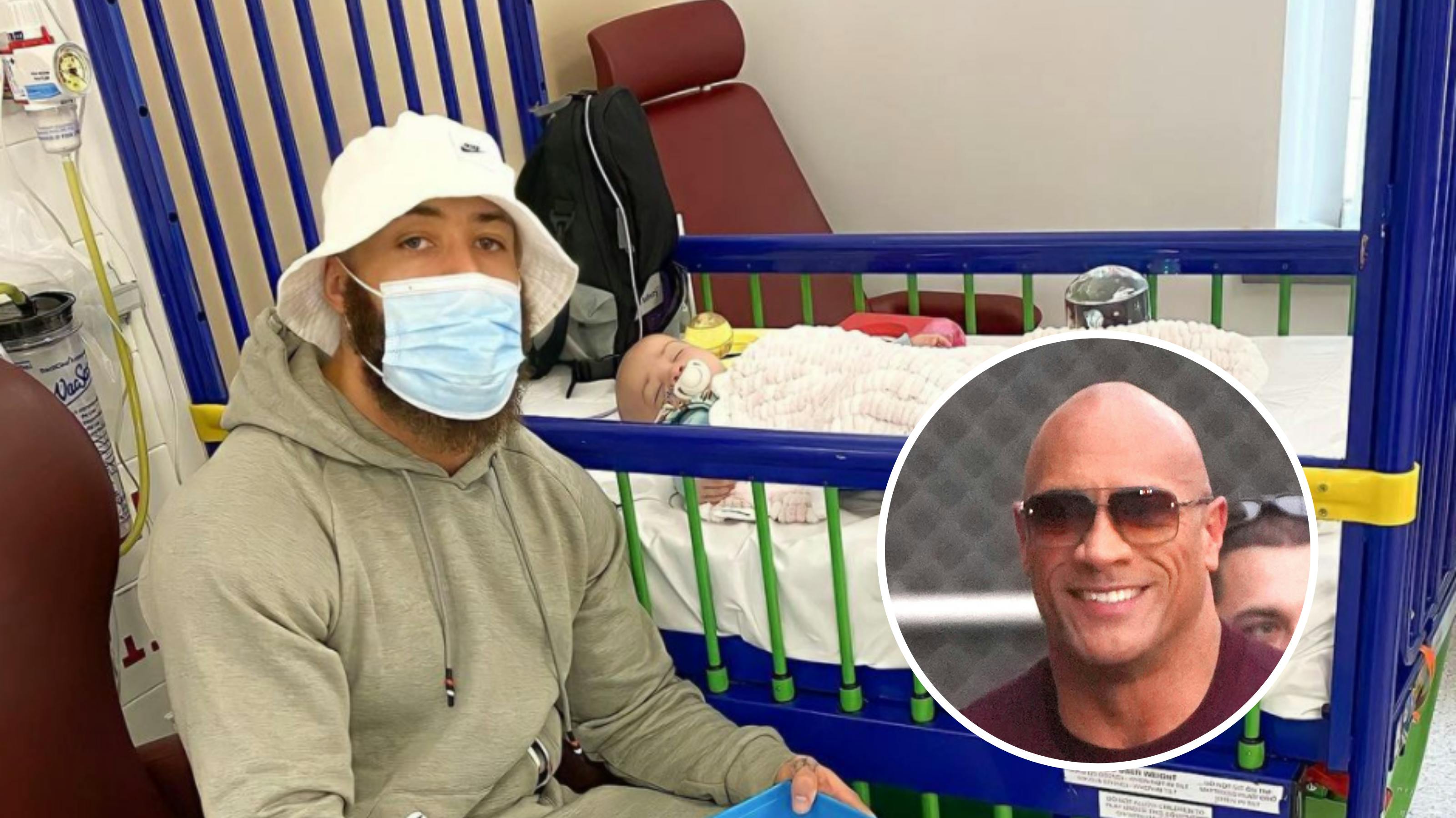 Dwayne Johnson sends emotional tribute to Ashley Cain's daughter