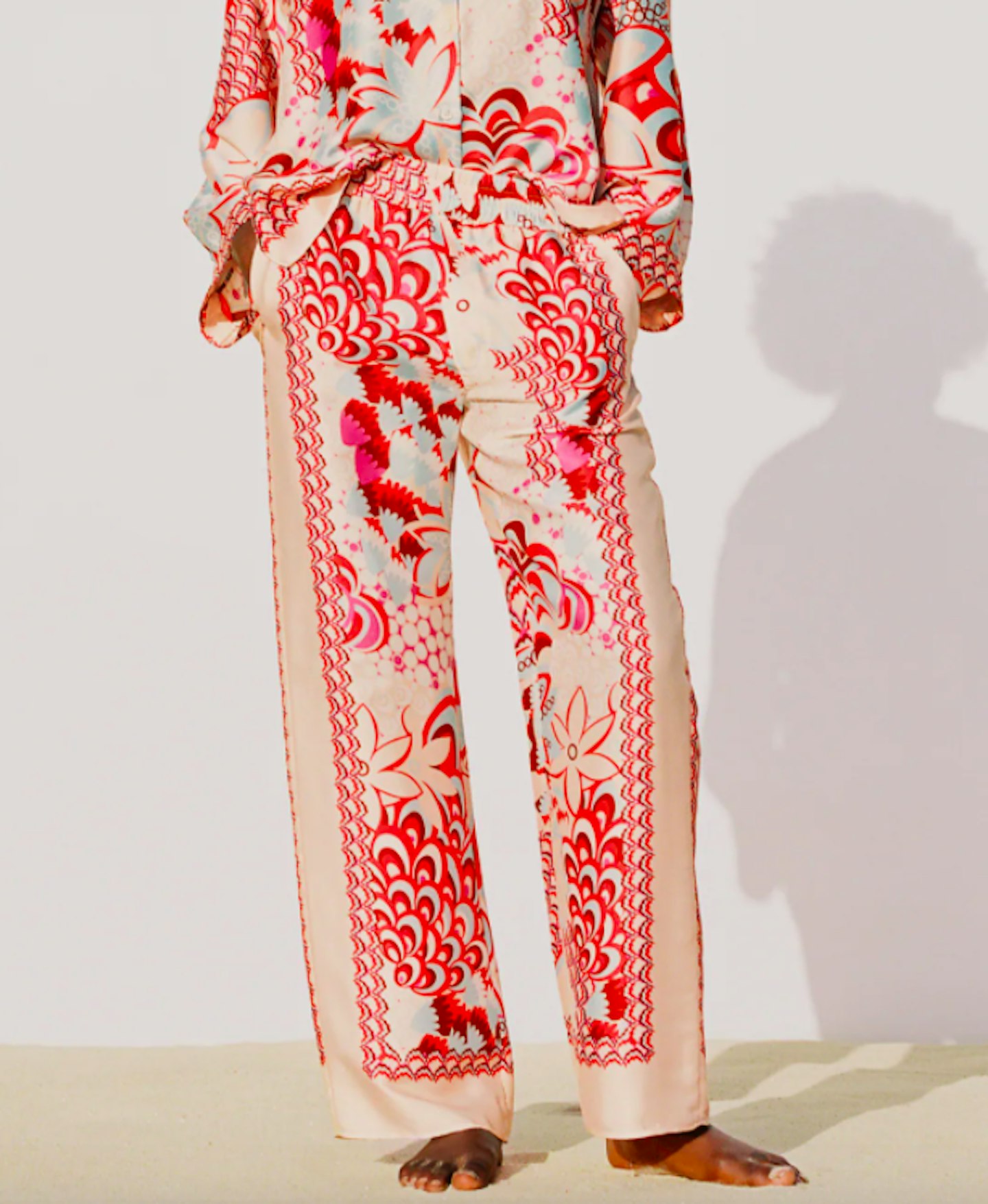 Zara, Flowing Patchwork Trousers, £49.99