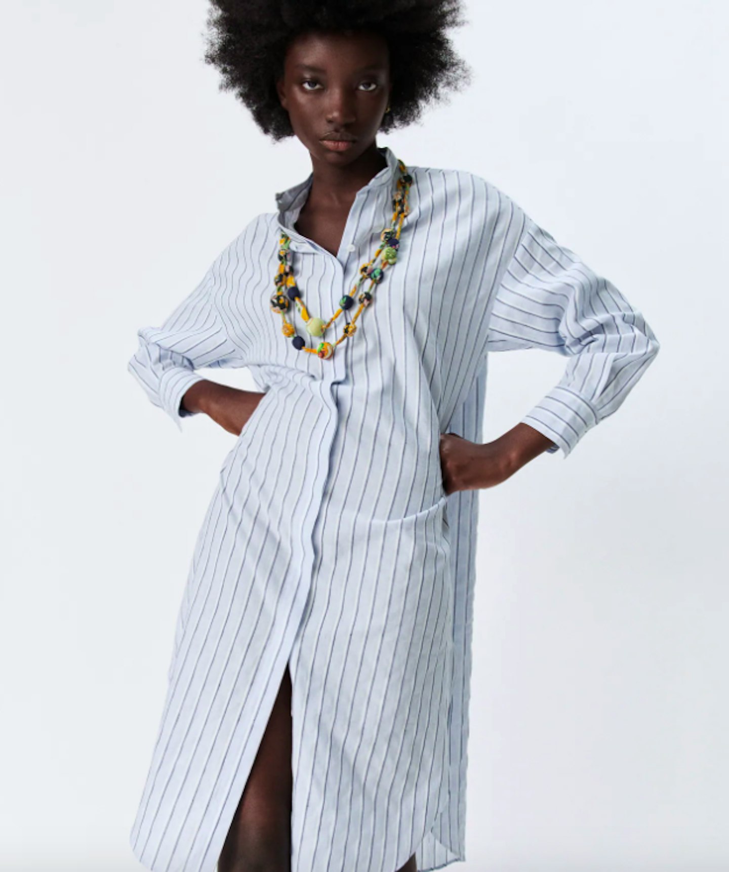 Zara, Oversized Linen-Blend Shirt, £49.99