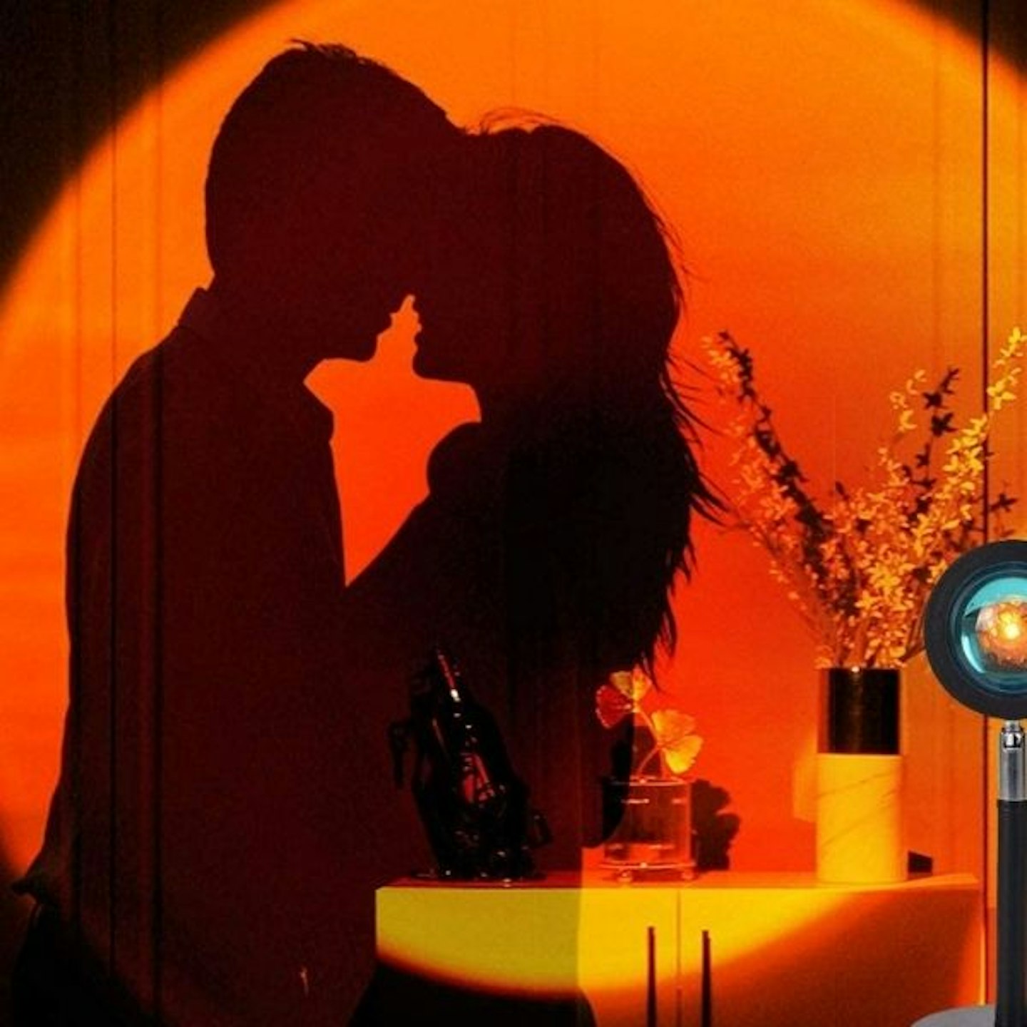 180 Degree Rotation Sunset Projection Lamp Led Light, Romantic Visual Mood Lighting Lamp,