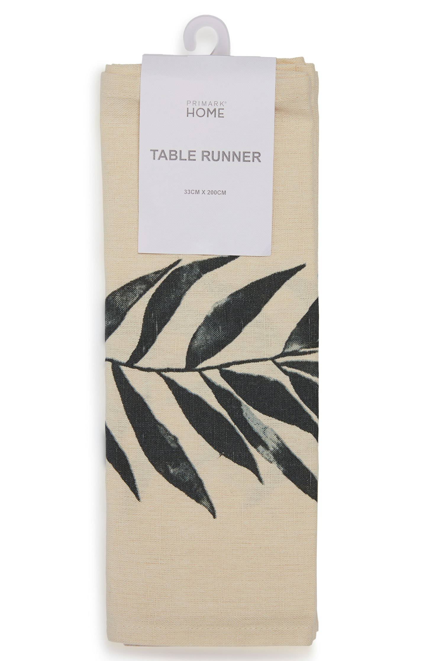 Primark, Cream Leaf-Print Linen Table Runner, £5