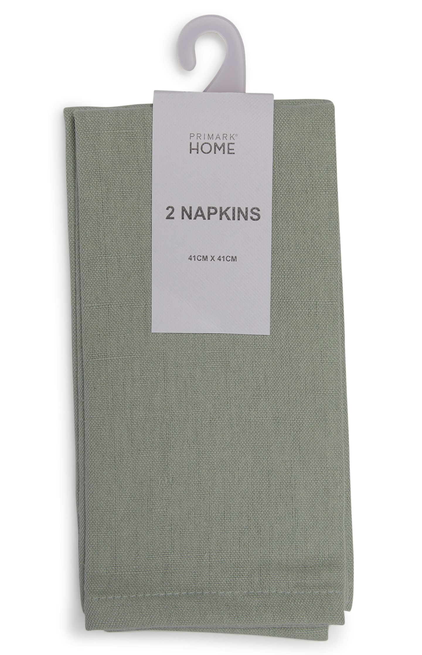 Primark, Green Linen Napkins Two Pack, £3