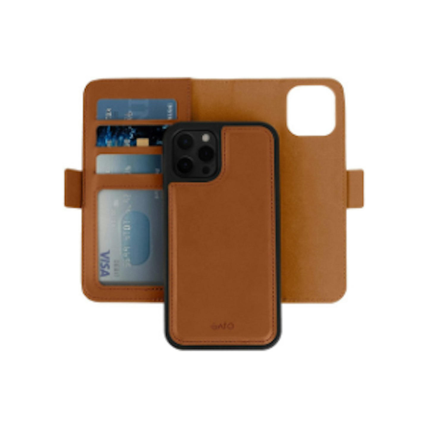 iATO 2-in-1 Leather iPhone 12 Pro Max Case Wallet