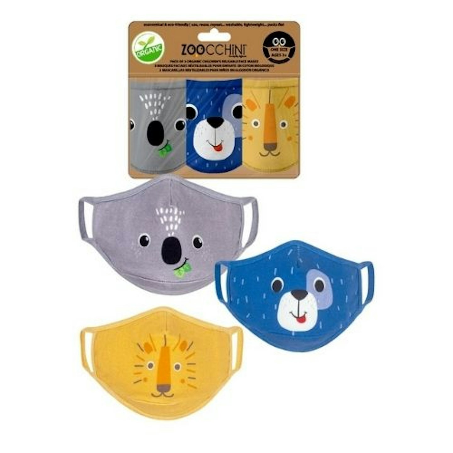 Zoocchini - Reusable Organic Kids Face Masks