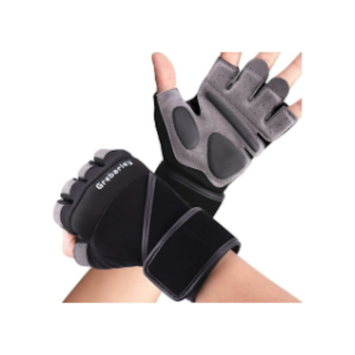 Fitness Gloves For Power Weight Lifting Grips Gym Workout Wrist Wrap Men  Women
