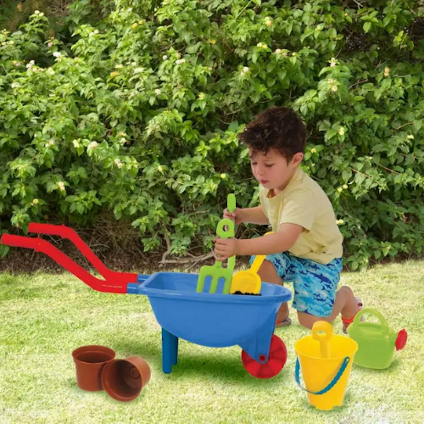 Chad Valley Wheelbarrow Set