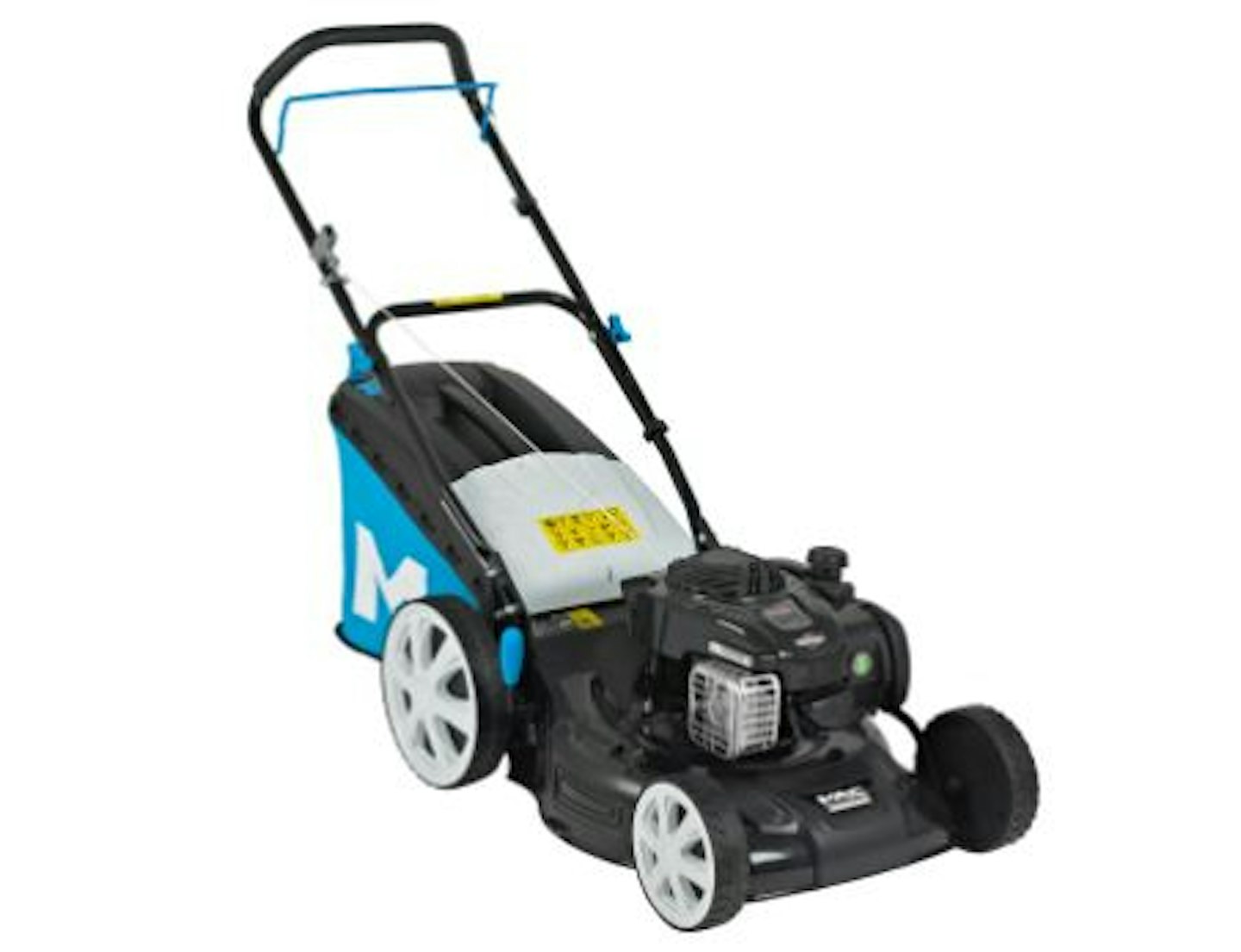 Mac allister mlmp500hp46 best sale 140cc petrol lawnmower