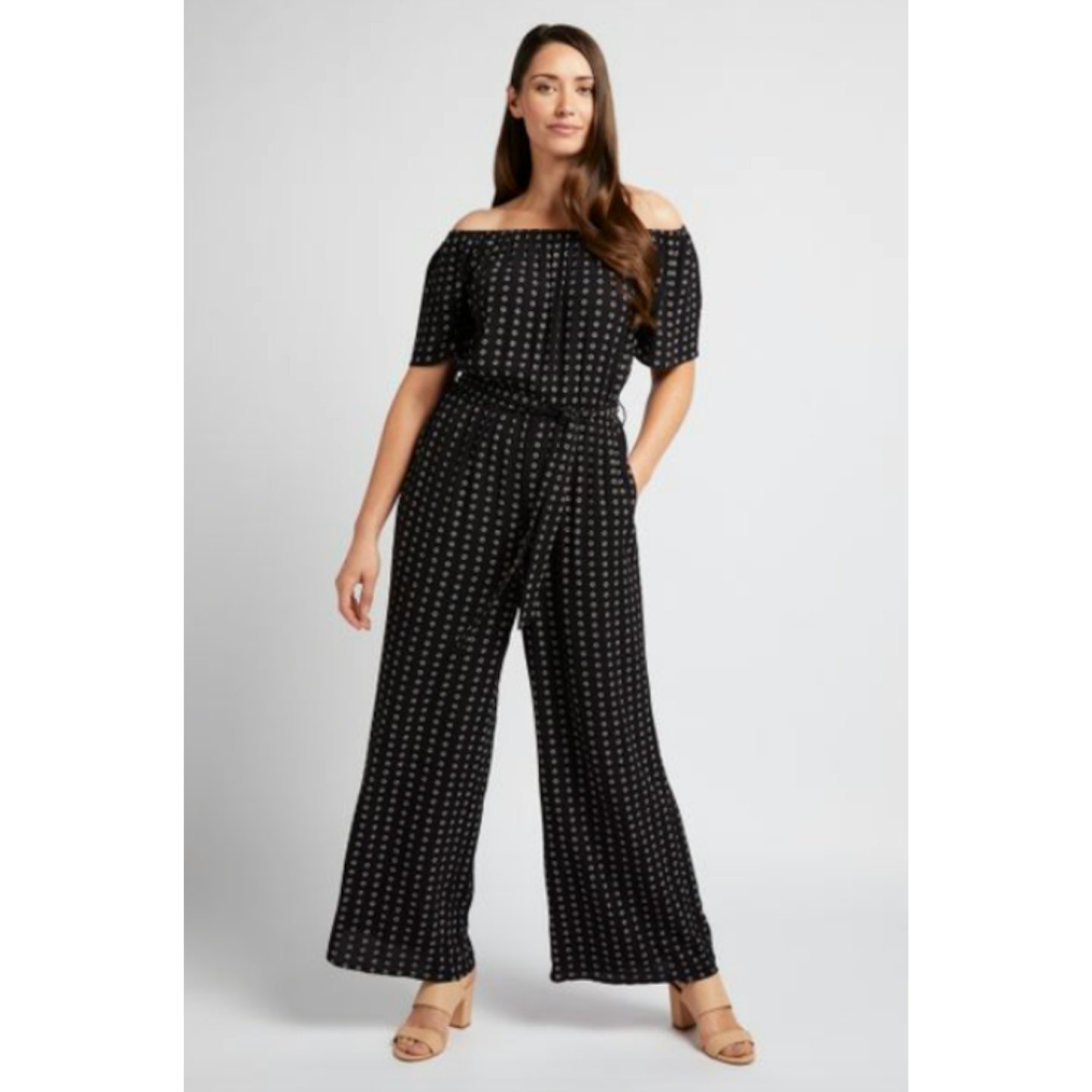 Tile print jumpsuit