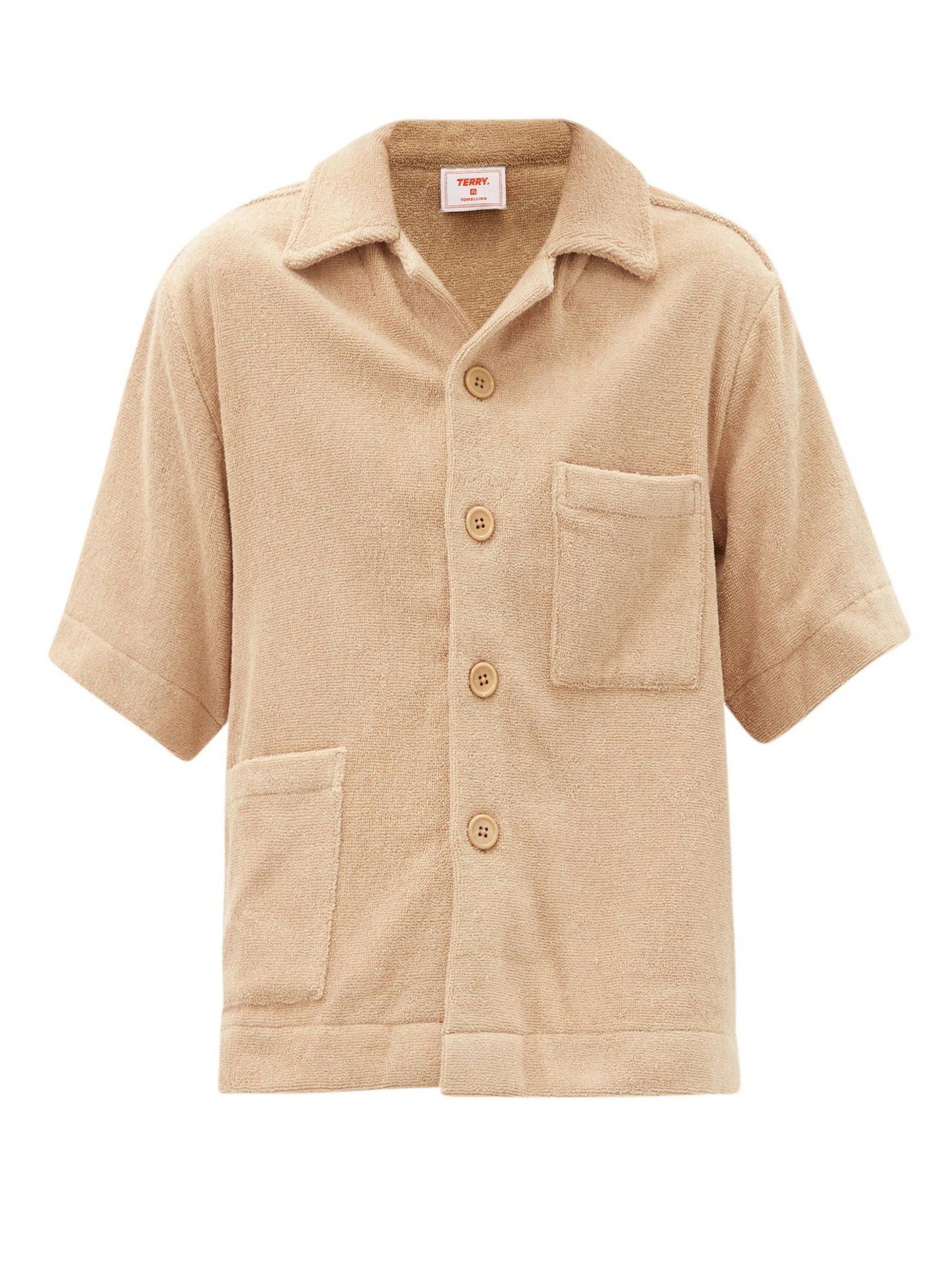 Terry, Boxy cotton terry-toweling shirt, £190