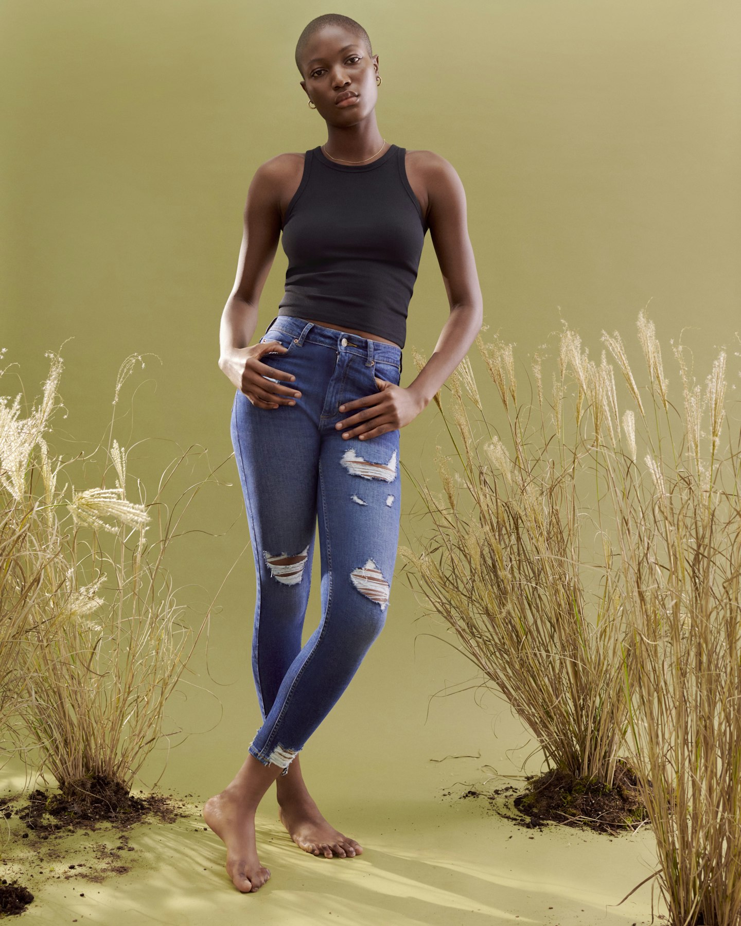 Primark, Sustainable Cotton Extreme Rip Skinny Jeans, £17