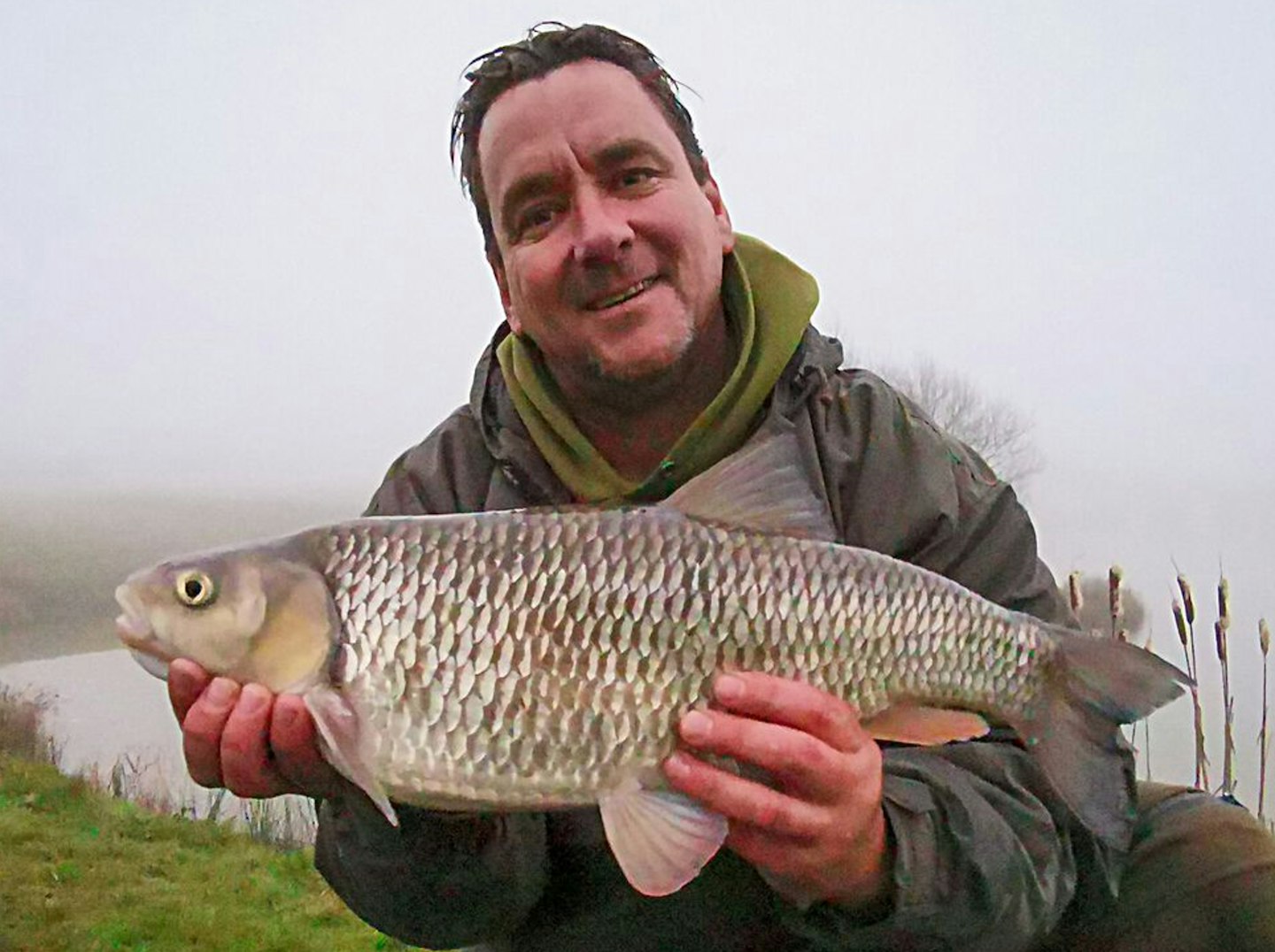 Leigh Harman and his 7lb 6oz stillwater chub