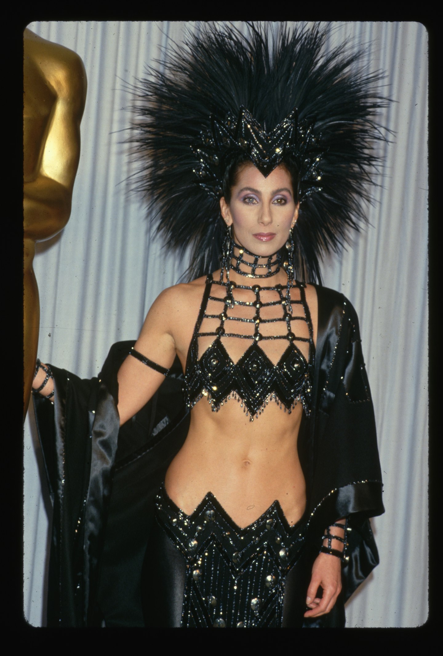 cher 1986 academy awards bob mackie