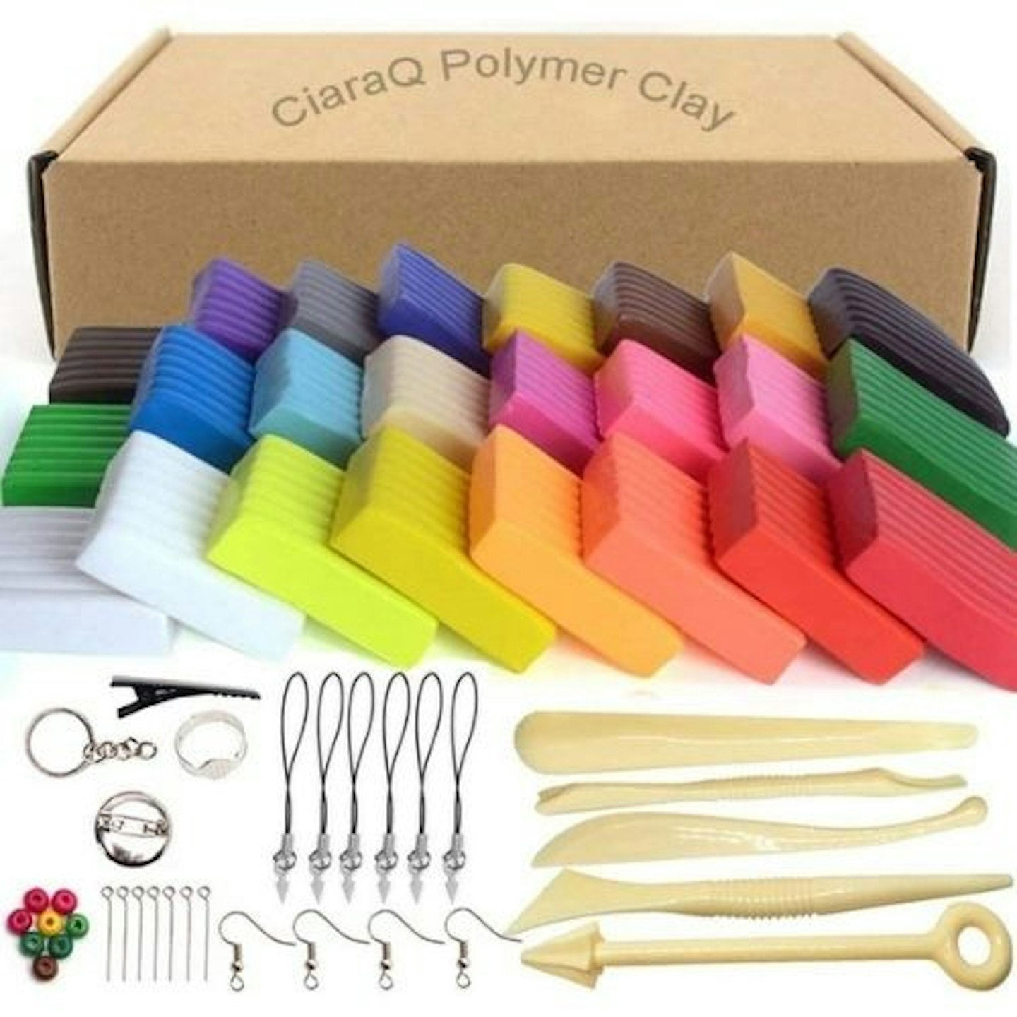 CiaraQ Polymer Clay, 24 Colors Oven Bake Clay