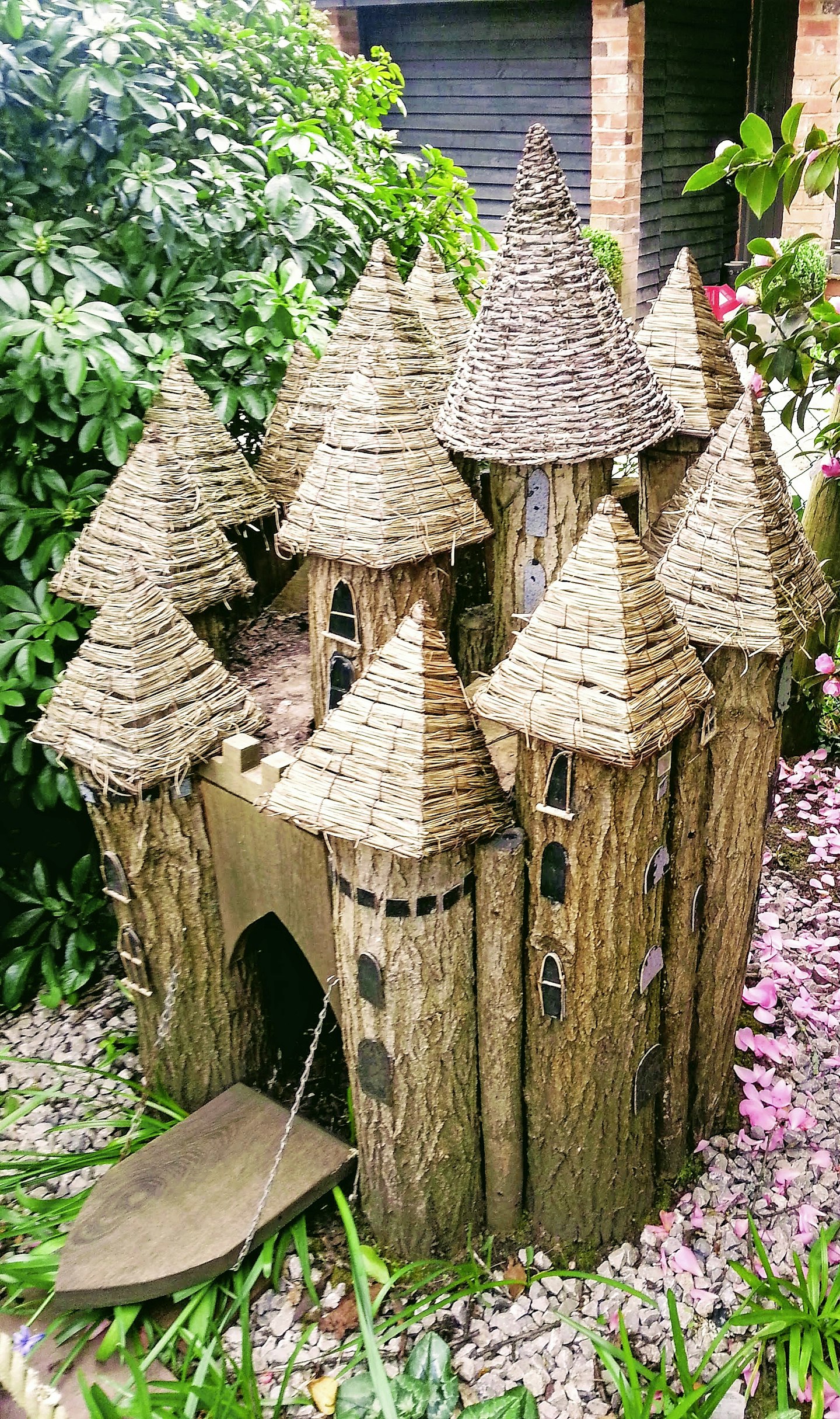 Homemade fairy castle
