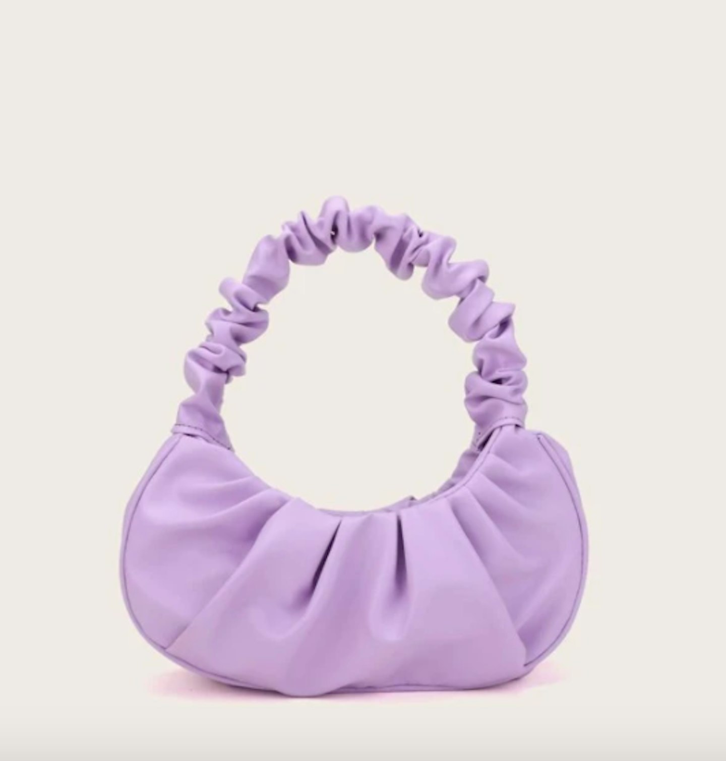 Ruched Baguette Bag