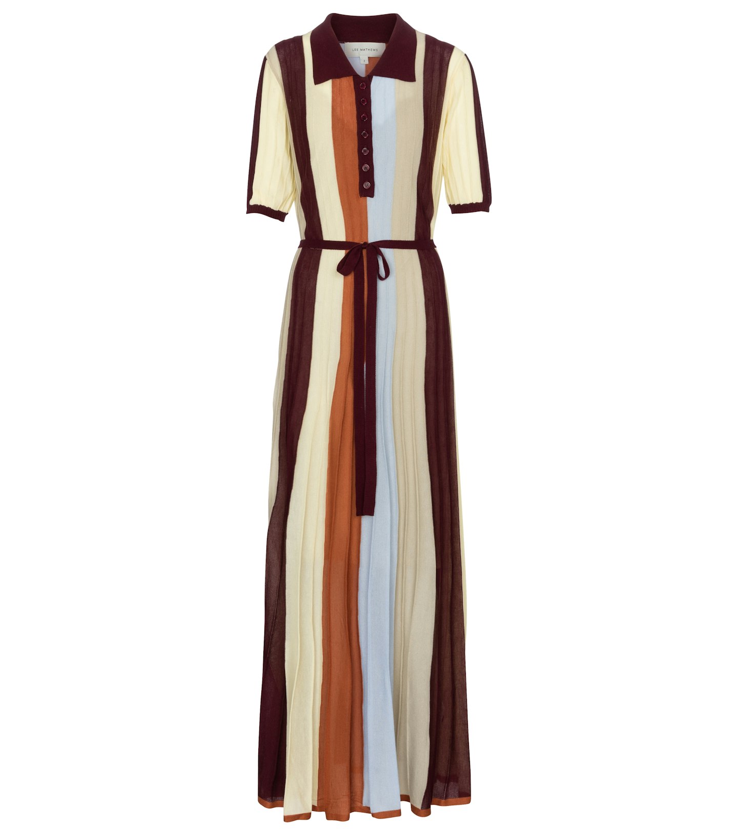 Lee Mathews, Striped ribbed-knit maxi dress, £425