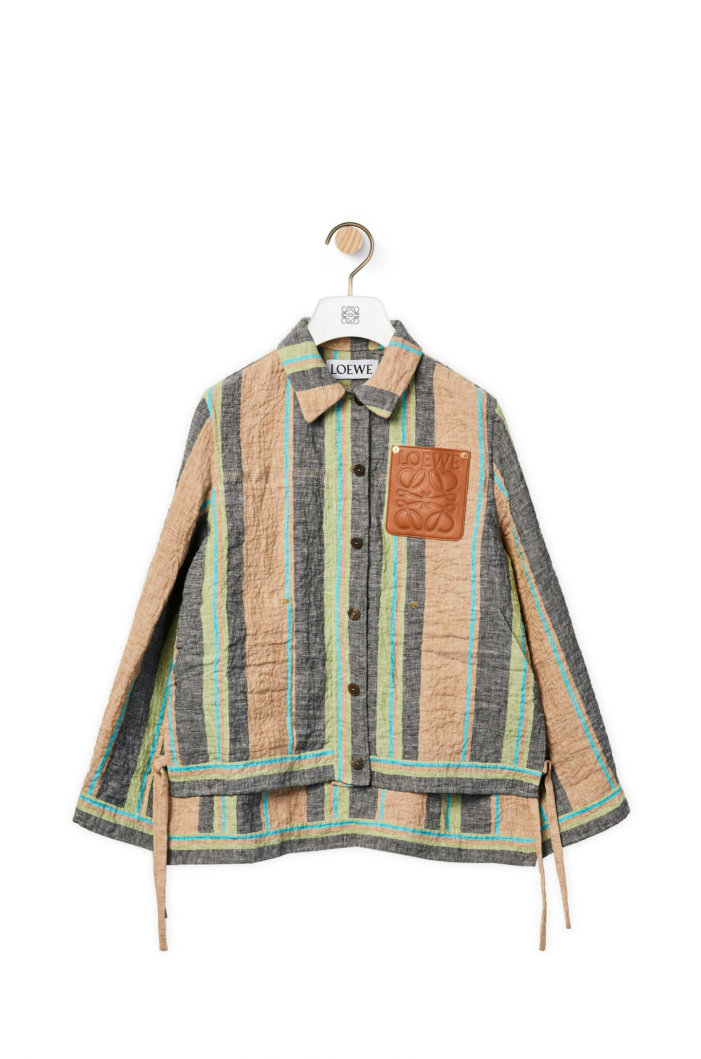Loewe, Stripe workwear jacket in linen, £1,600