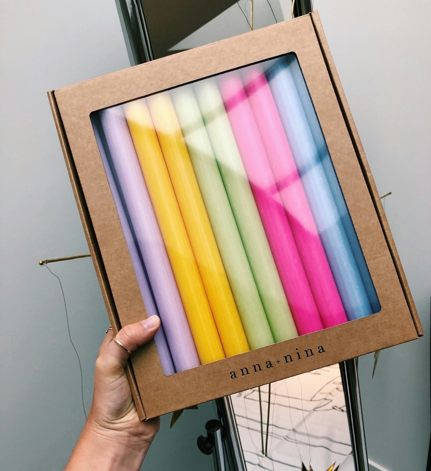 Anna & Nina, Rainbow Candle Set, £35
