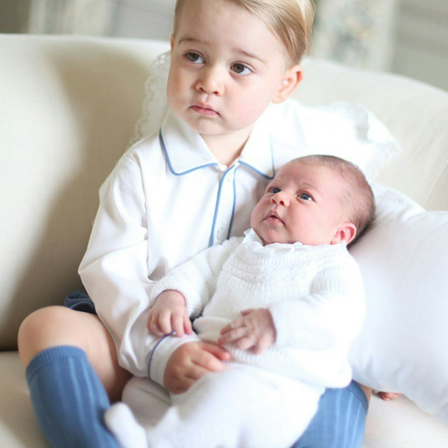 Baby George and Charlotte