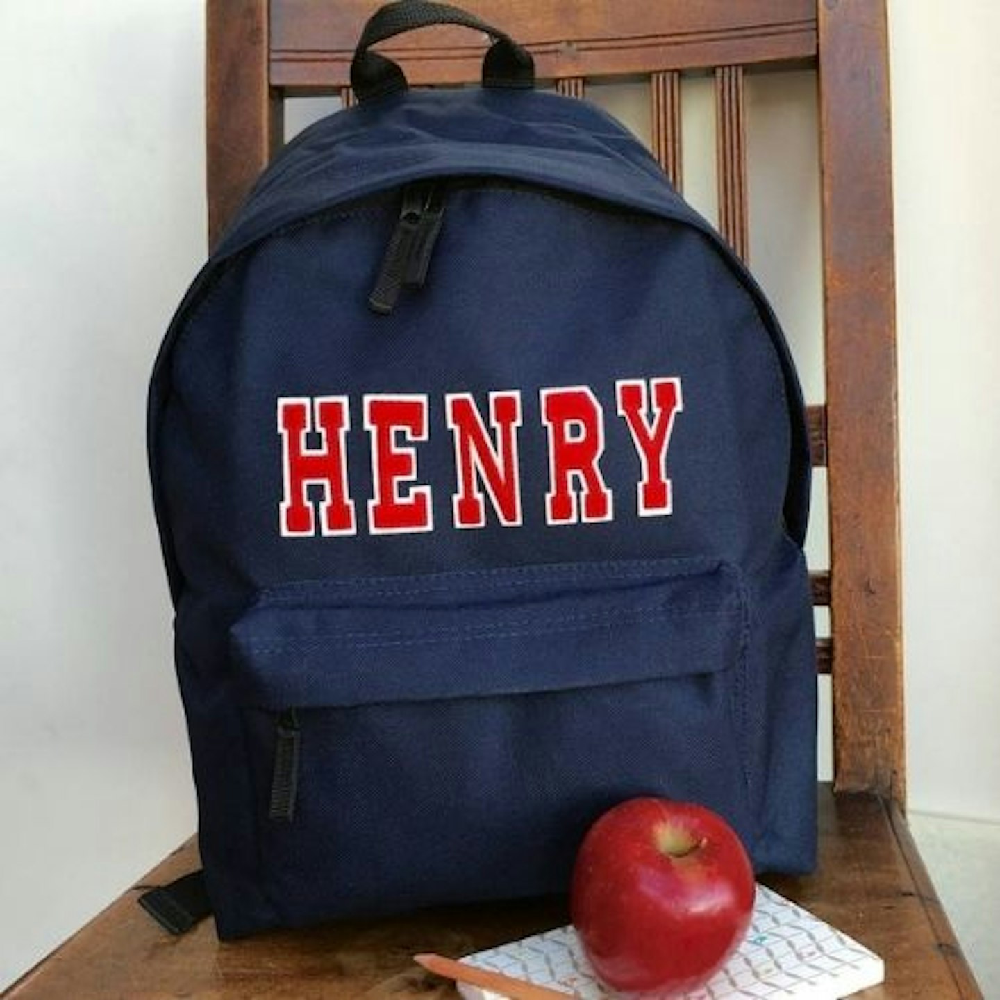Personalised Applique Name School Backpack