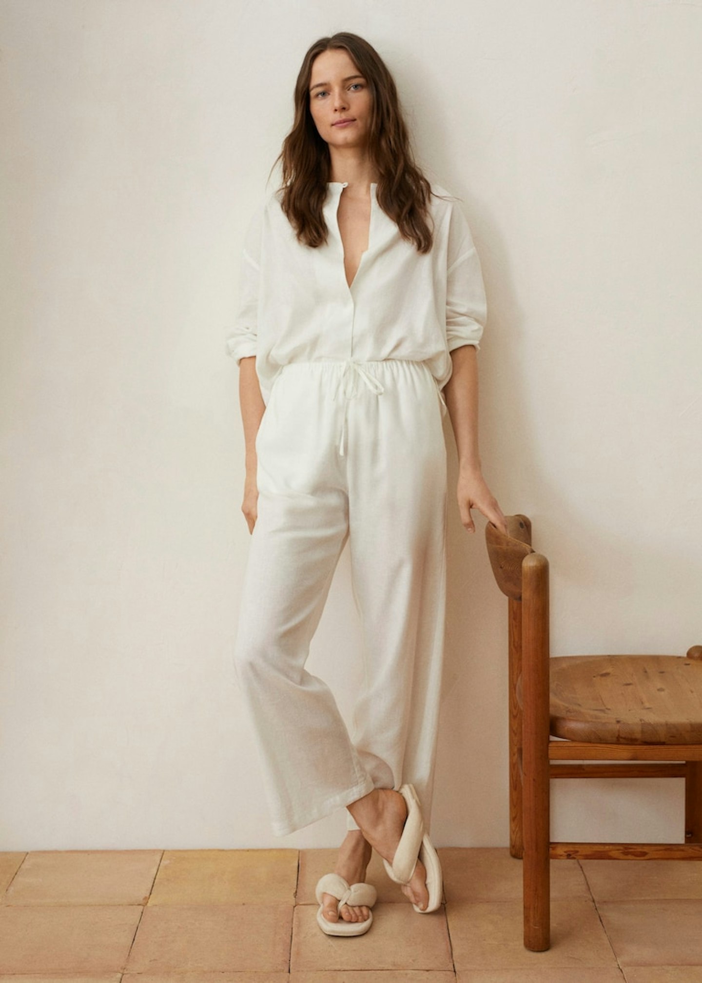 Mango, Linen Pyjama Trousers, £35.99