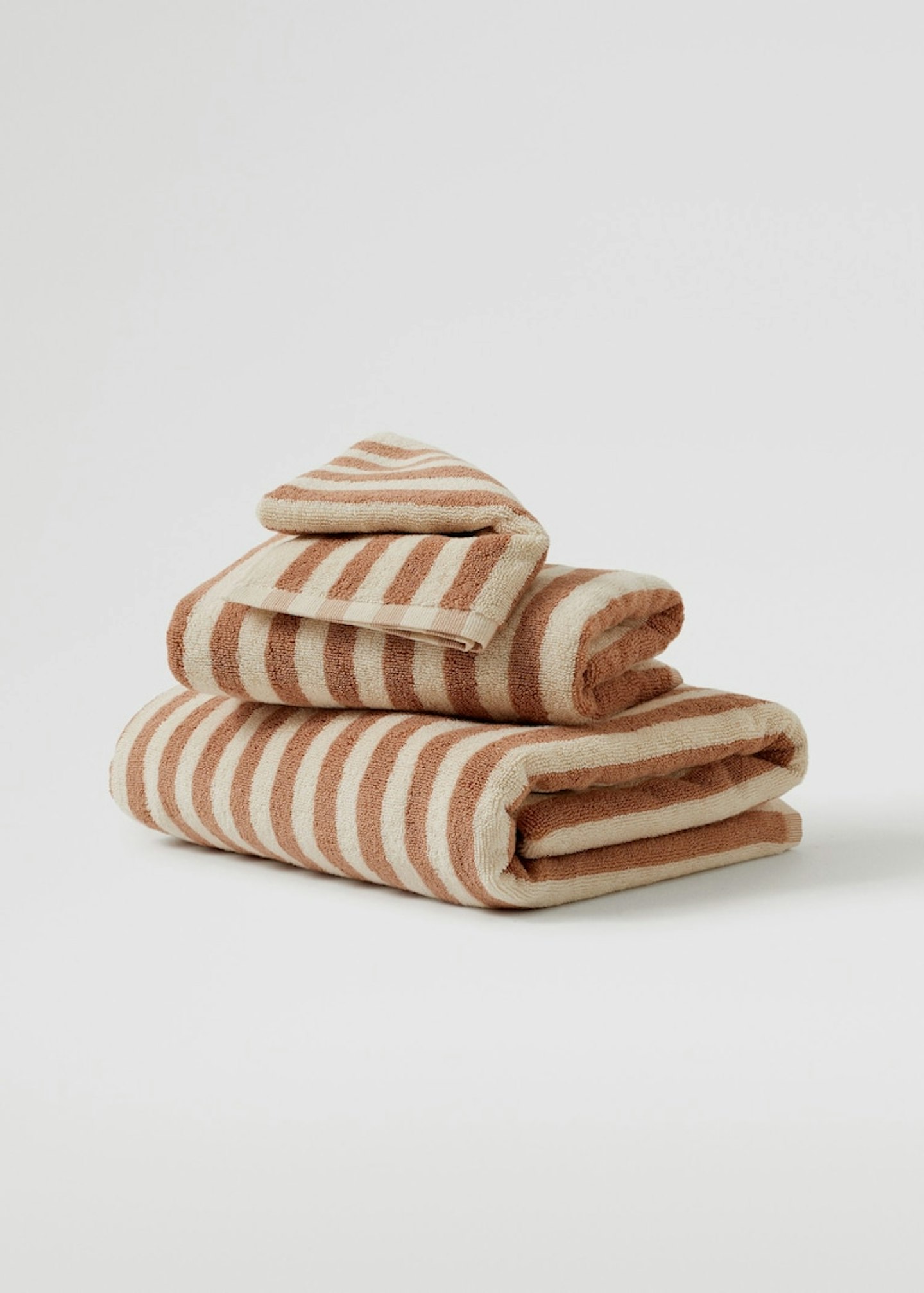 Mango, Striped Organic Face Towel, £4.99