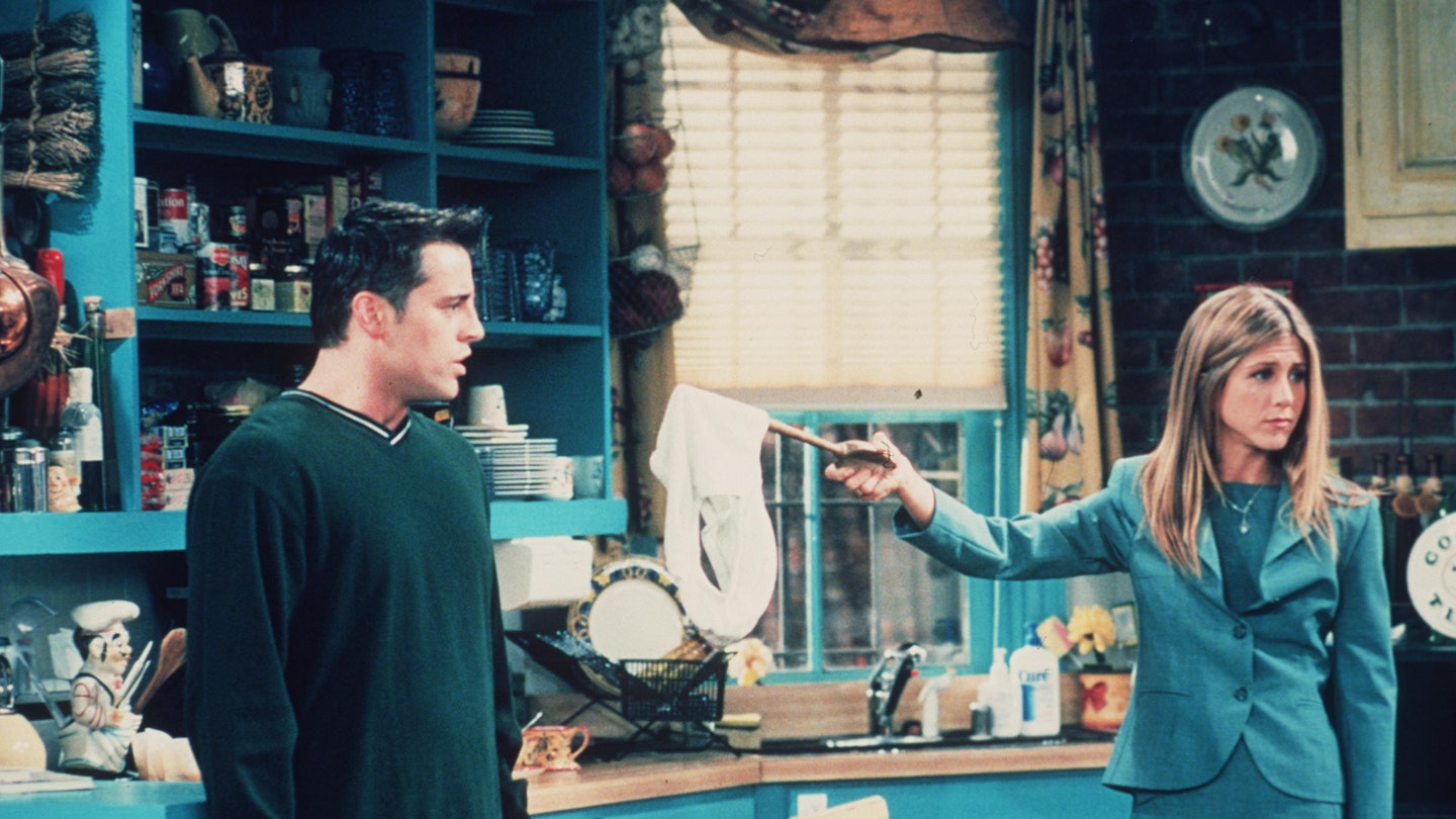 'Rachel' and 'Joey' in an episode of Friends 