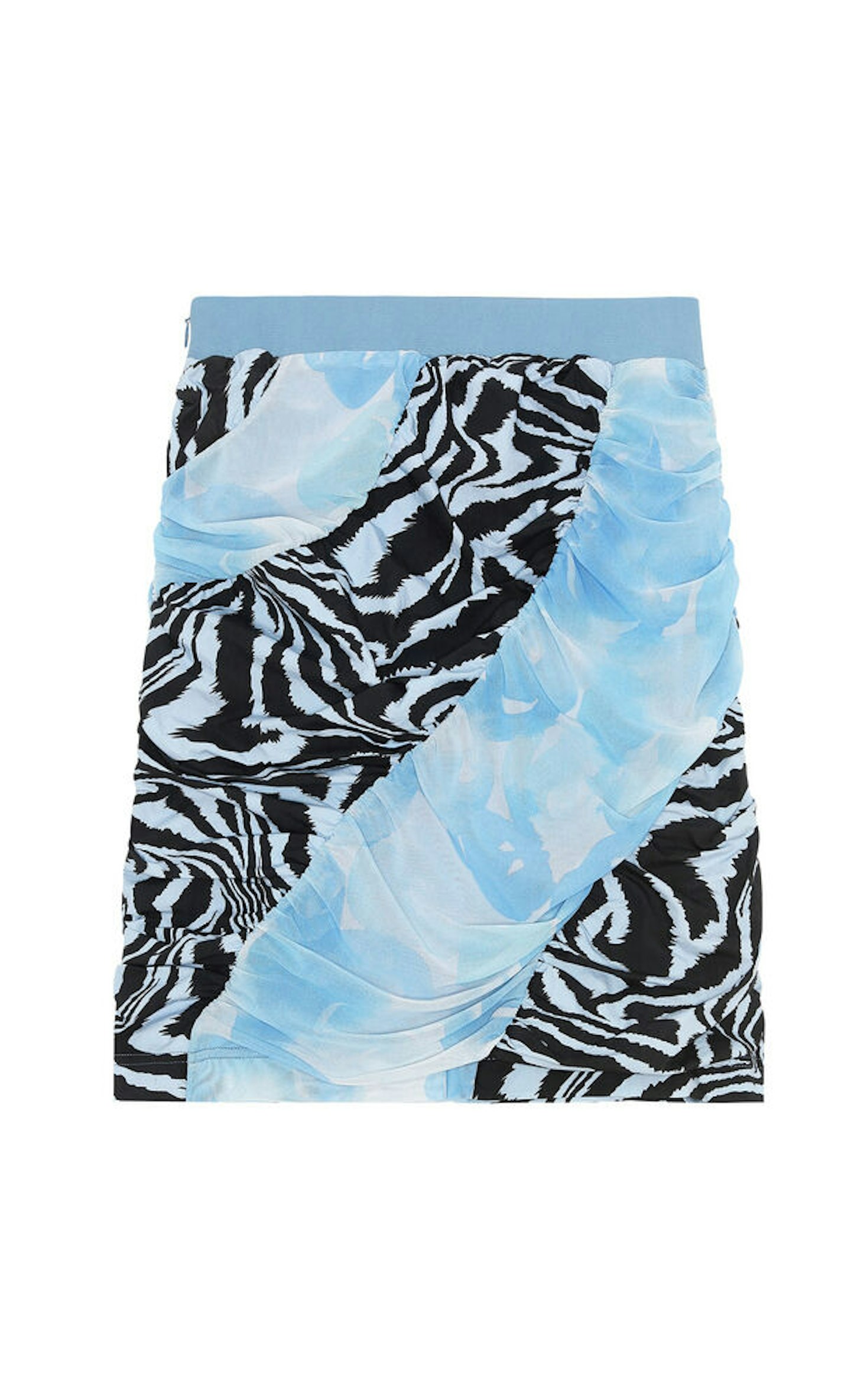 Ganni x Ahluwalia, Ruched Mesh Poplin Mini Skirt, £195