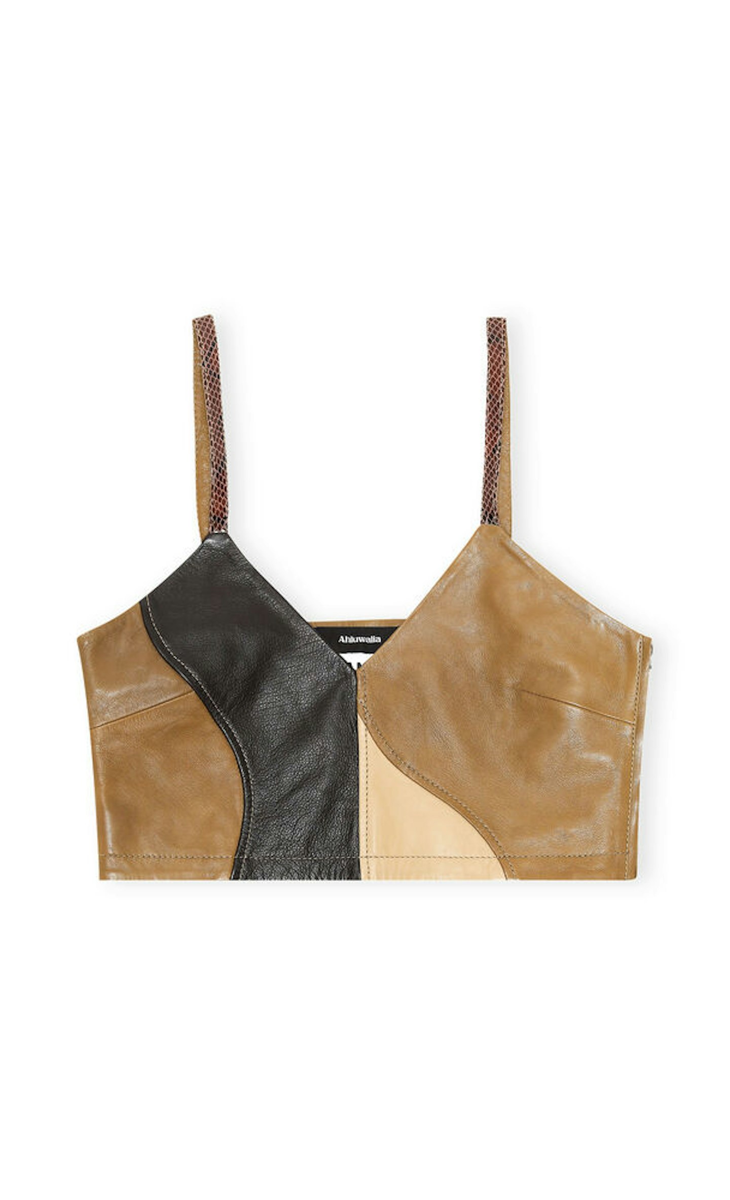 Ganni x Ahluwalia, Leather Crop Top, £265