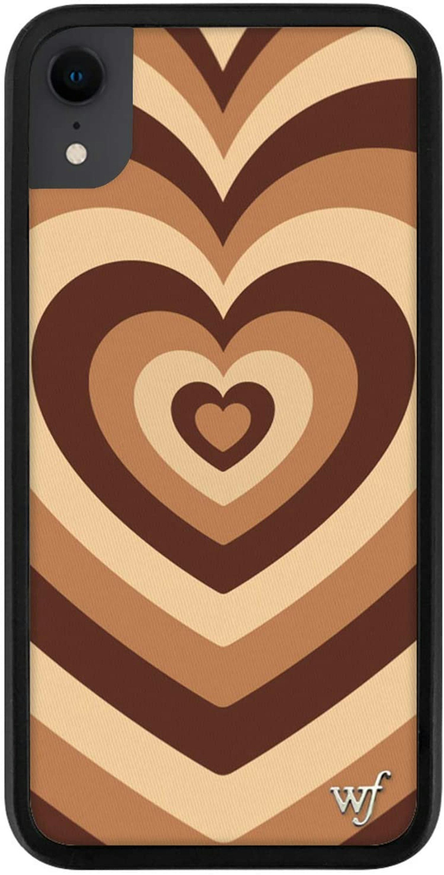 Wildflower Limited Edition Cases Compatible with iPhone XR (Coffee Heart)