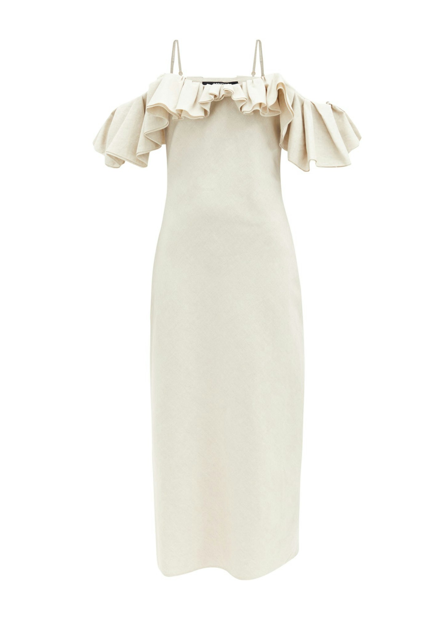Jacquemus, Pampelonne Off-The-Shoulder Cotton-Blend Dress, Rent From £39
