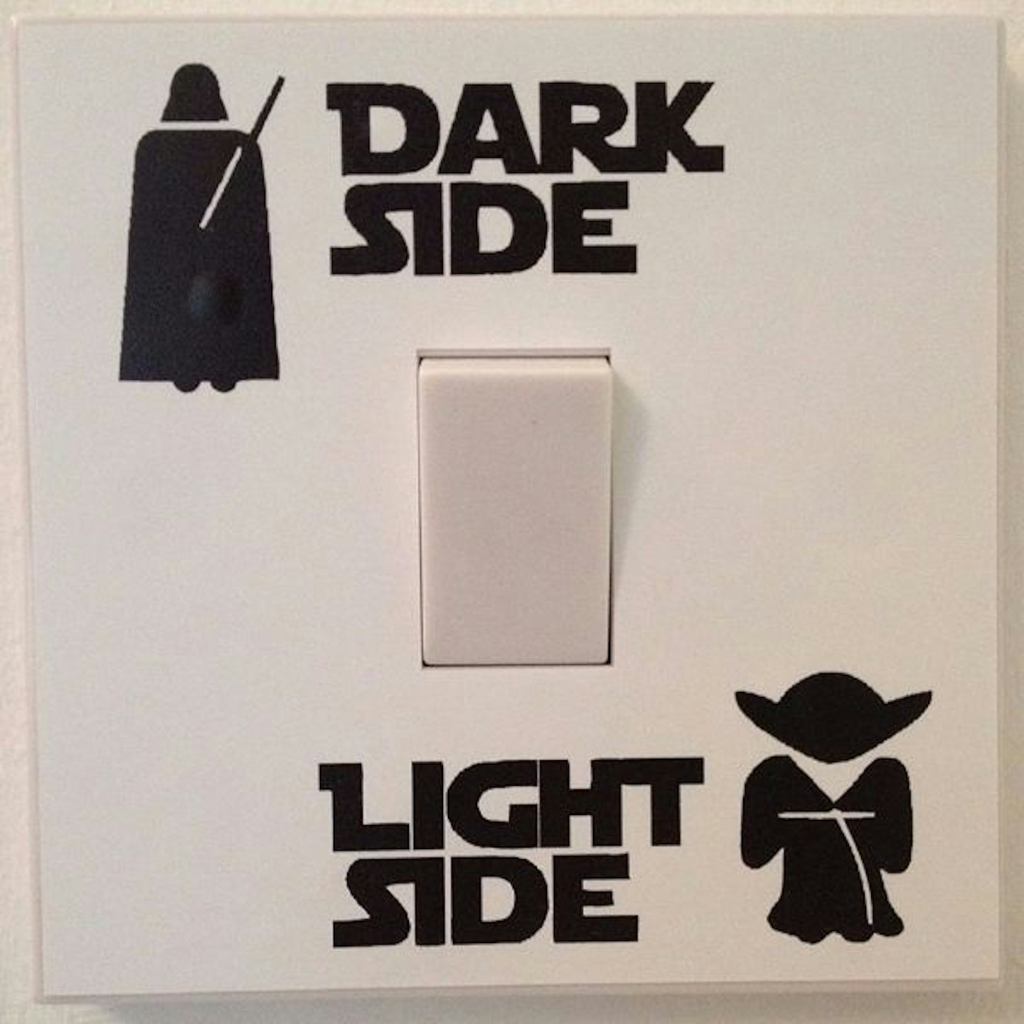 Star Wars Dark Light Side Light Switch Vinyl Sticker