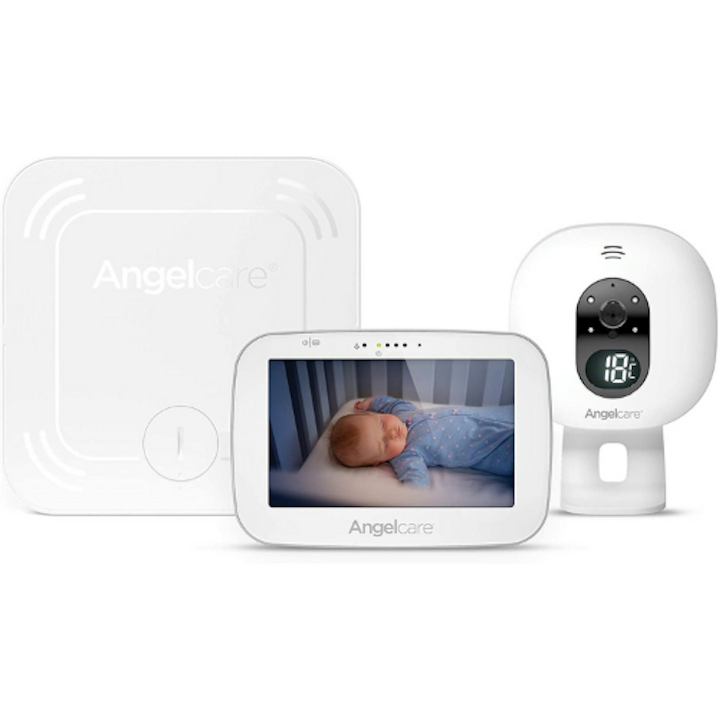 Angelcare AC527 3-in-1 Sensasure Baby Movement Monitor with Video