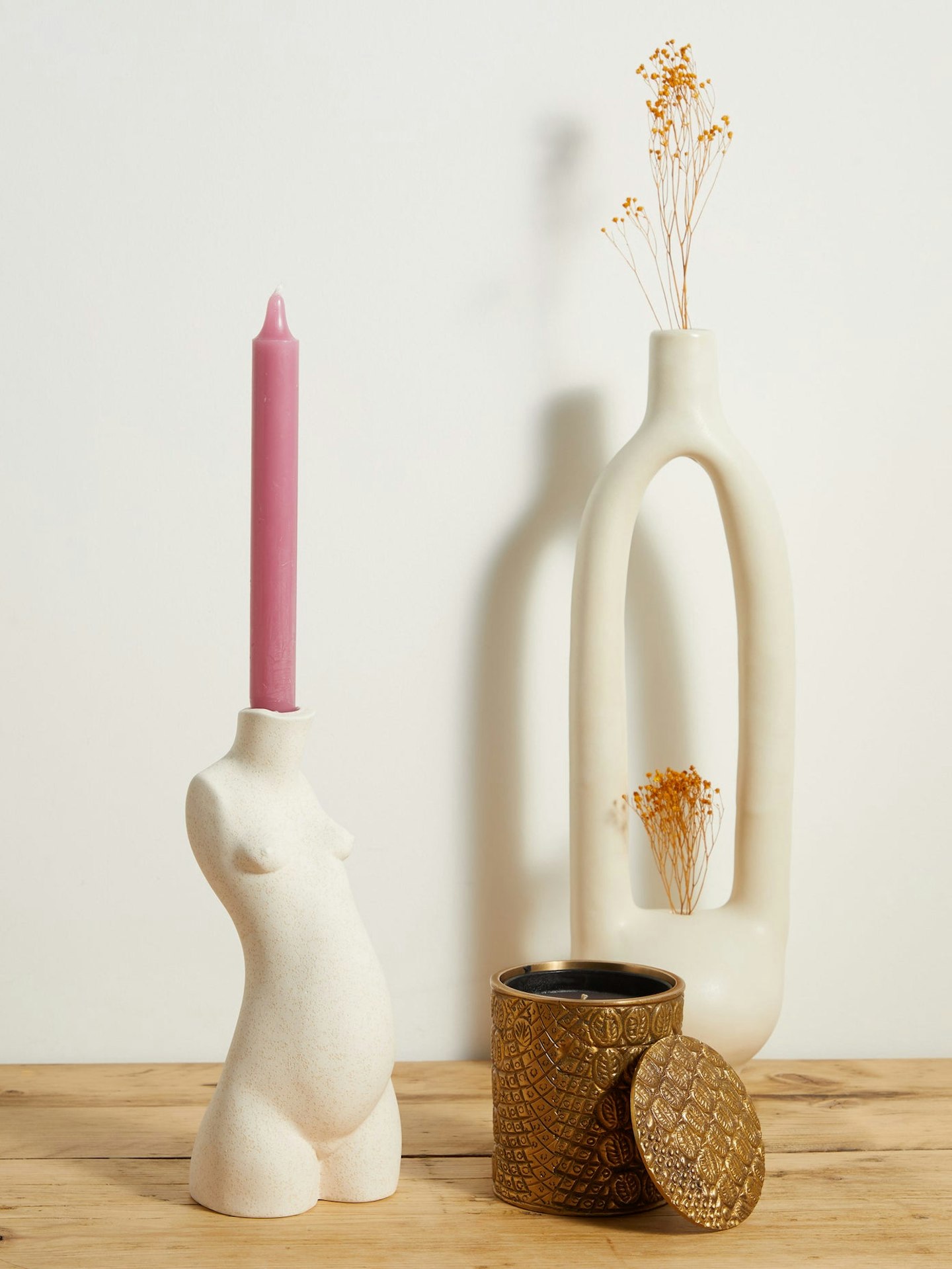 Anissa Kermiche, Body small ceramic candlestick, £115