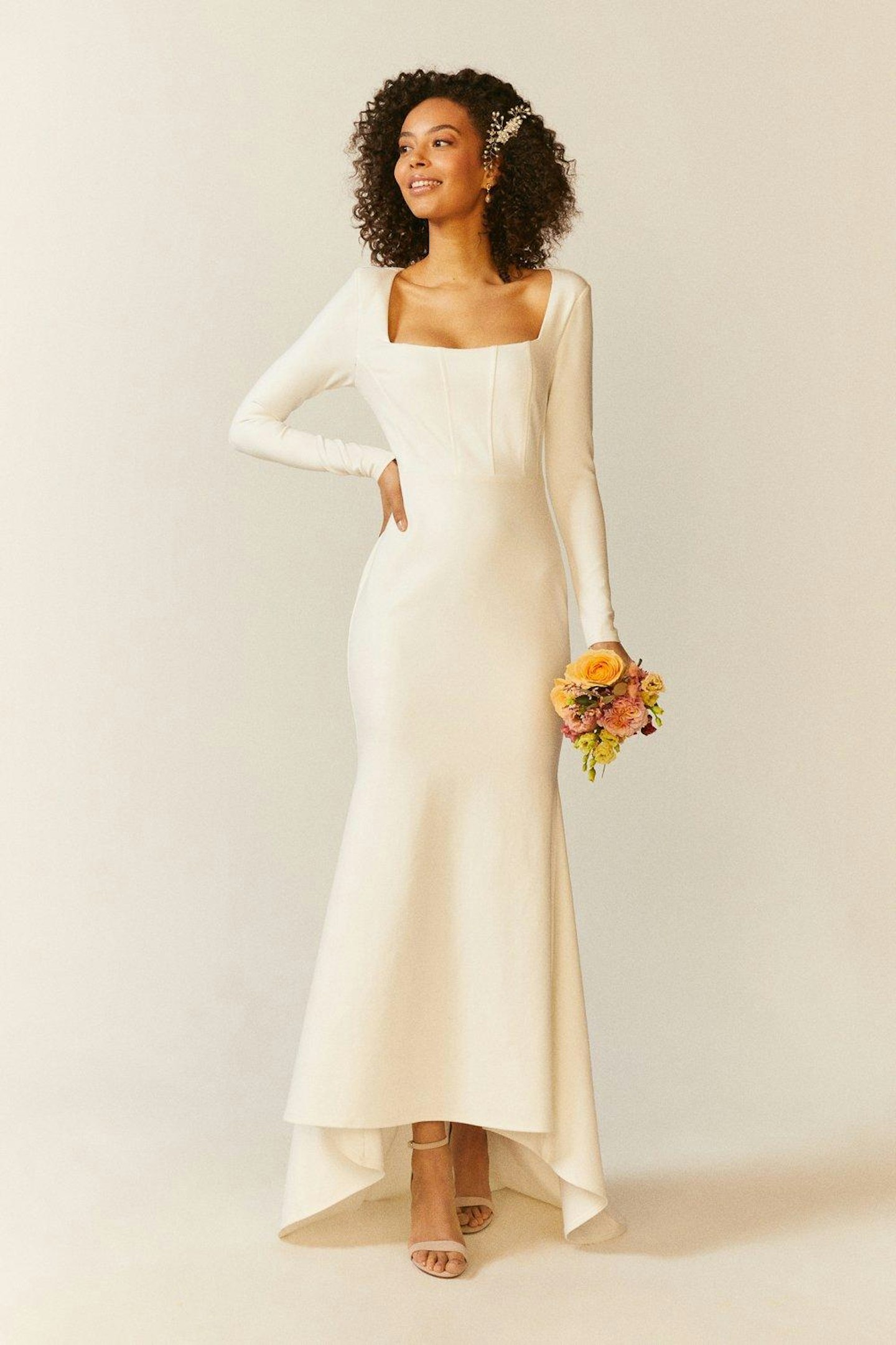 best high street wedding dresses Coast, Long Sleeve Bridal Maxi Dress, £134.25