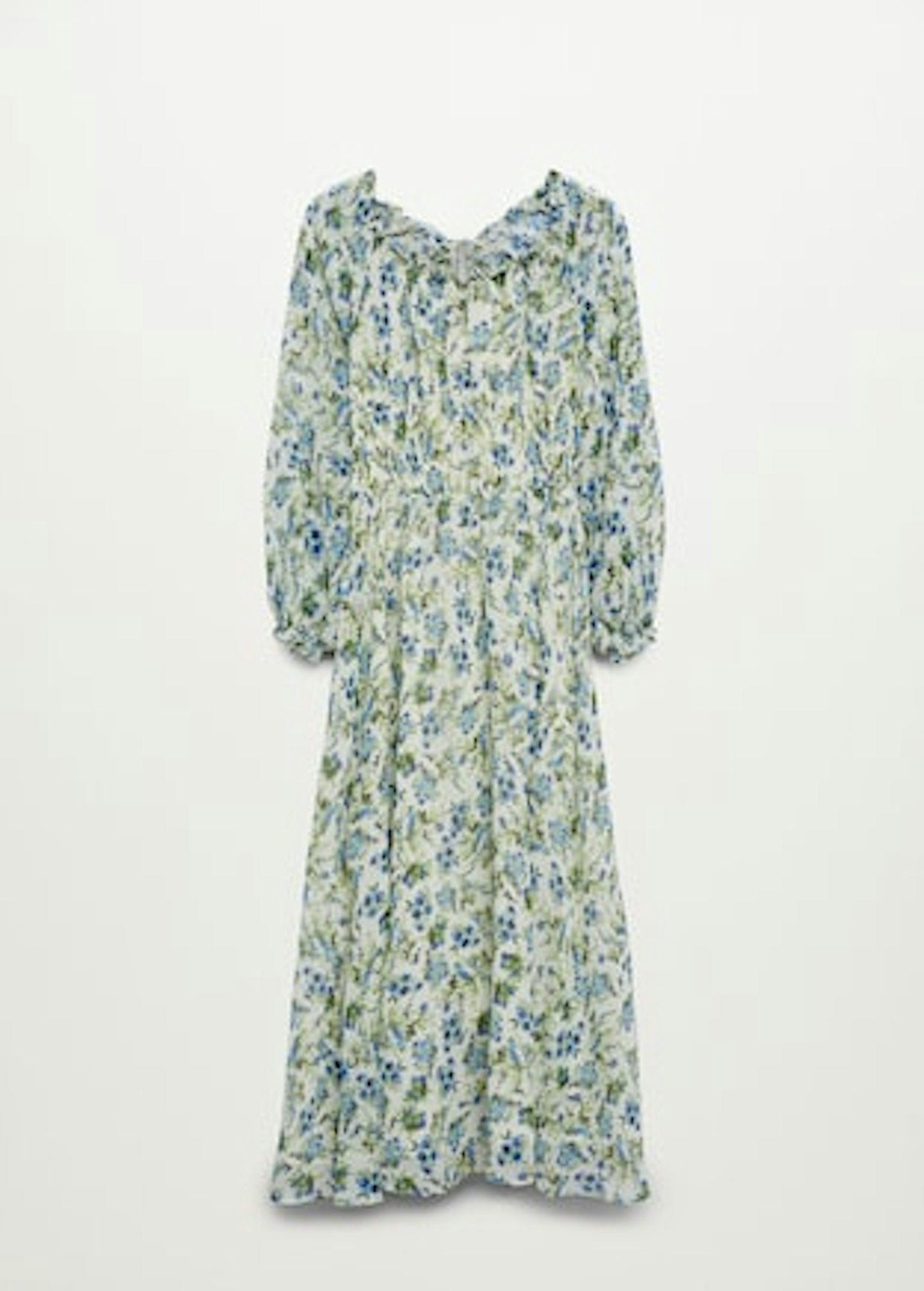 Mango, Printed dress with balloon sleeves, £59.99
