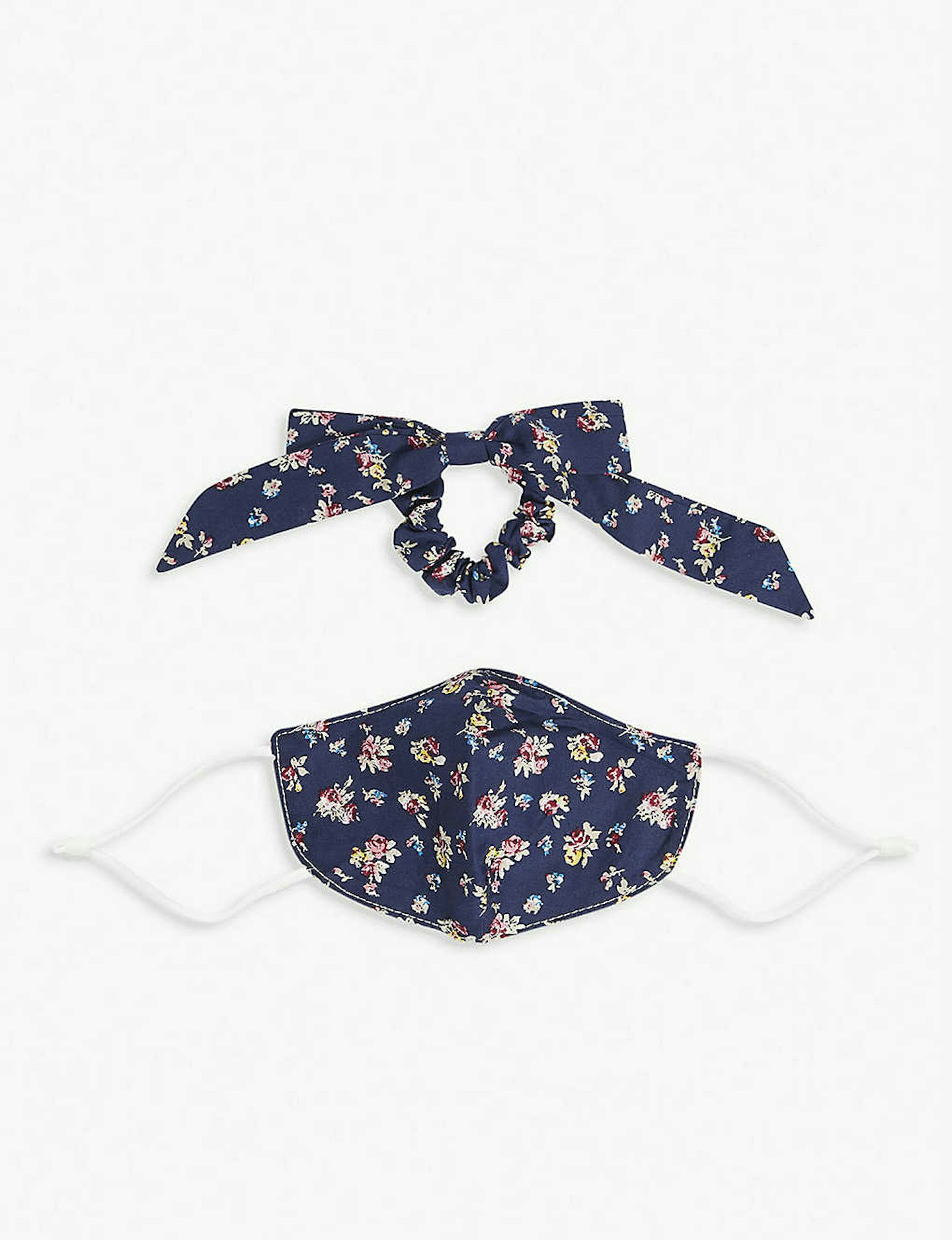 Free People, Floral Print Face Covering and Hair Tie, £20