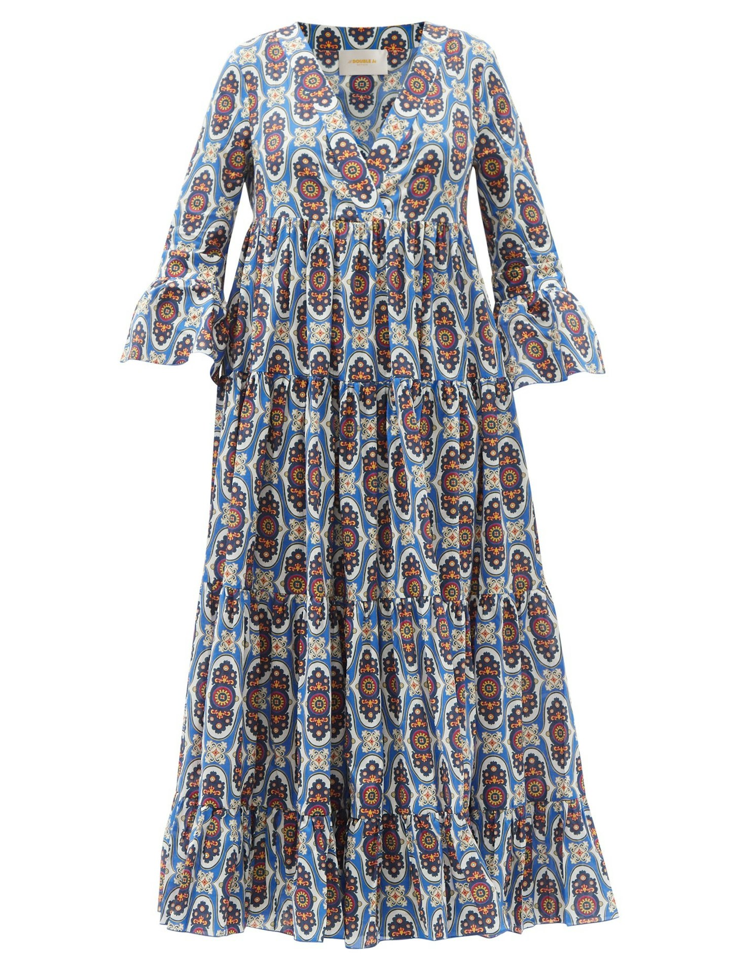 La Double J, Jennnifer Jane Amalfi-print cotton-poplin dress, £690