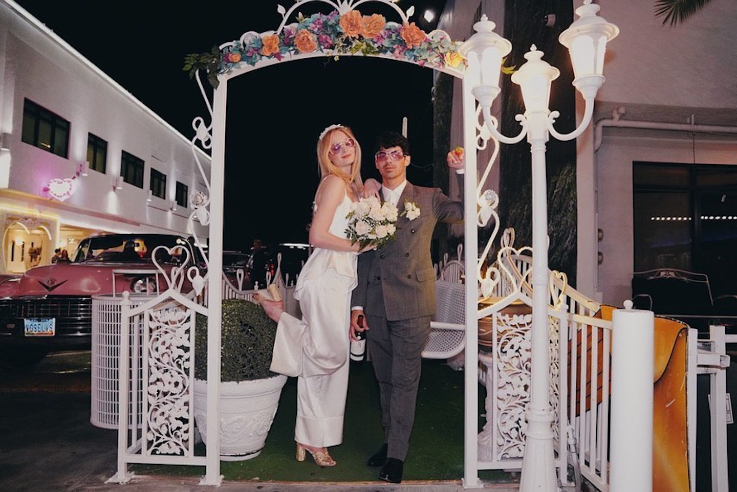 Sophie Turner and Joe Jonas on their wedding day 