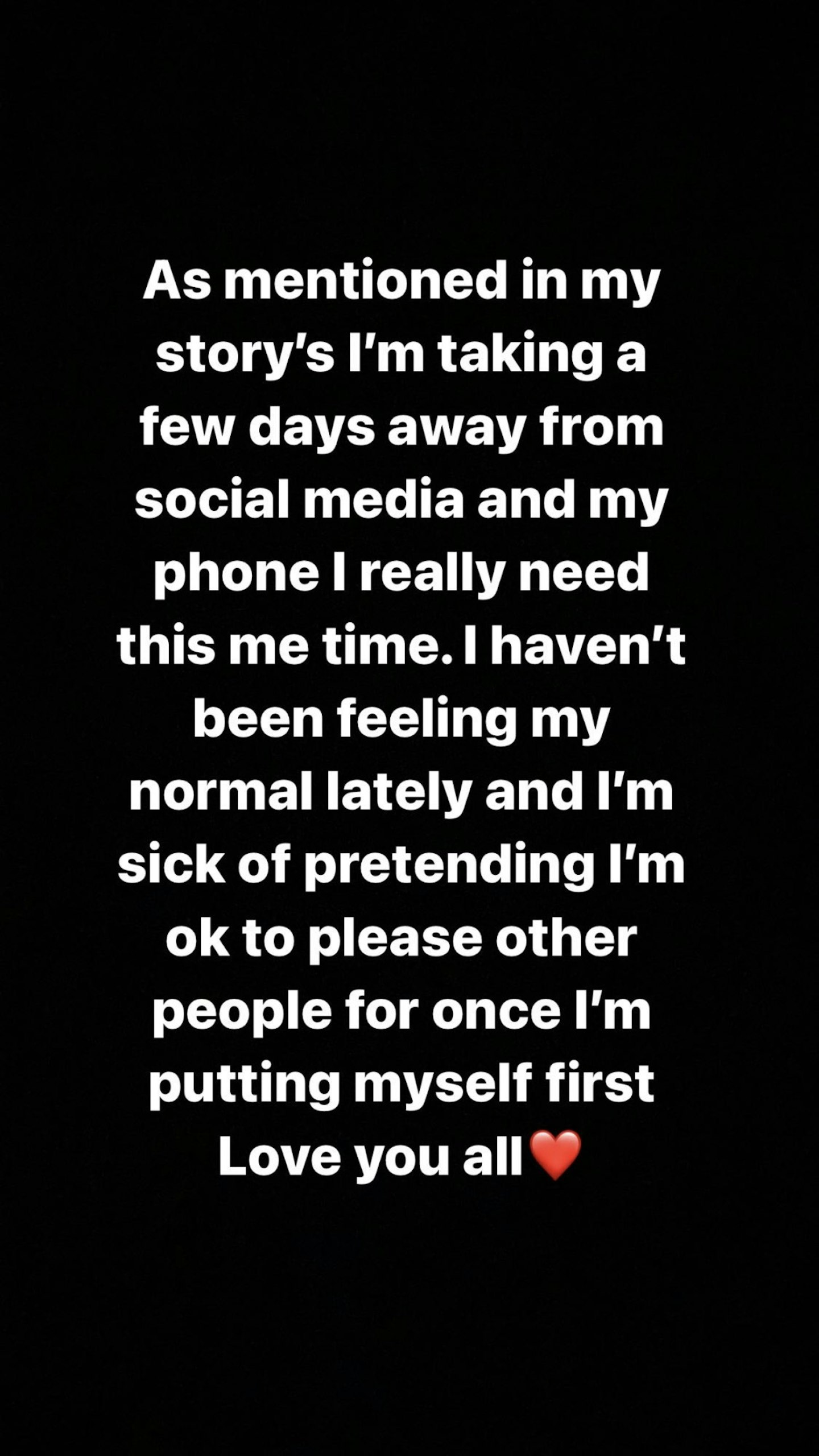 Chloe Ferry quits social media mental health