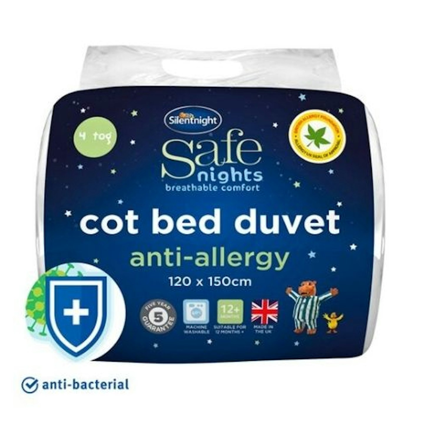 Silent Night Anti-Allergy Cotbed Duvet
