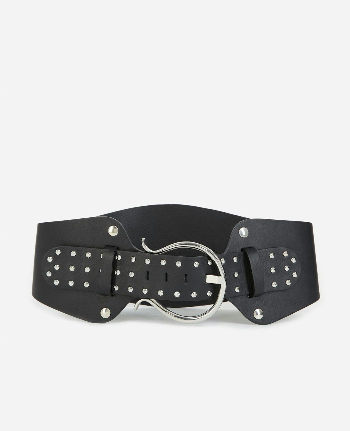 The Kooples, Large Black Leather Belt With Studs, £171.50
