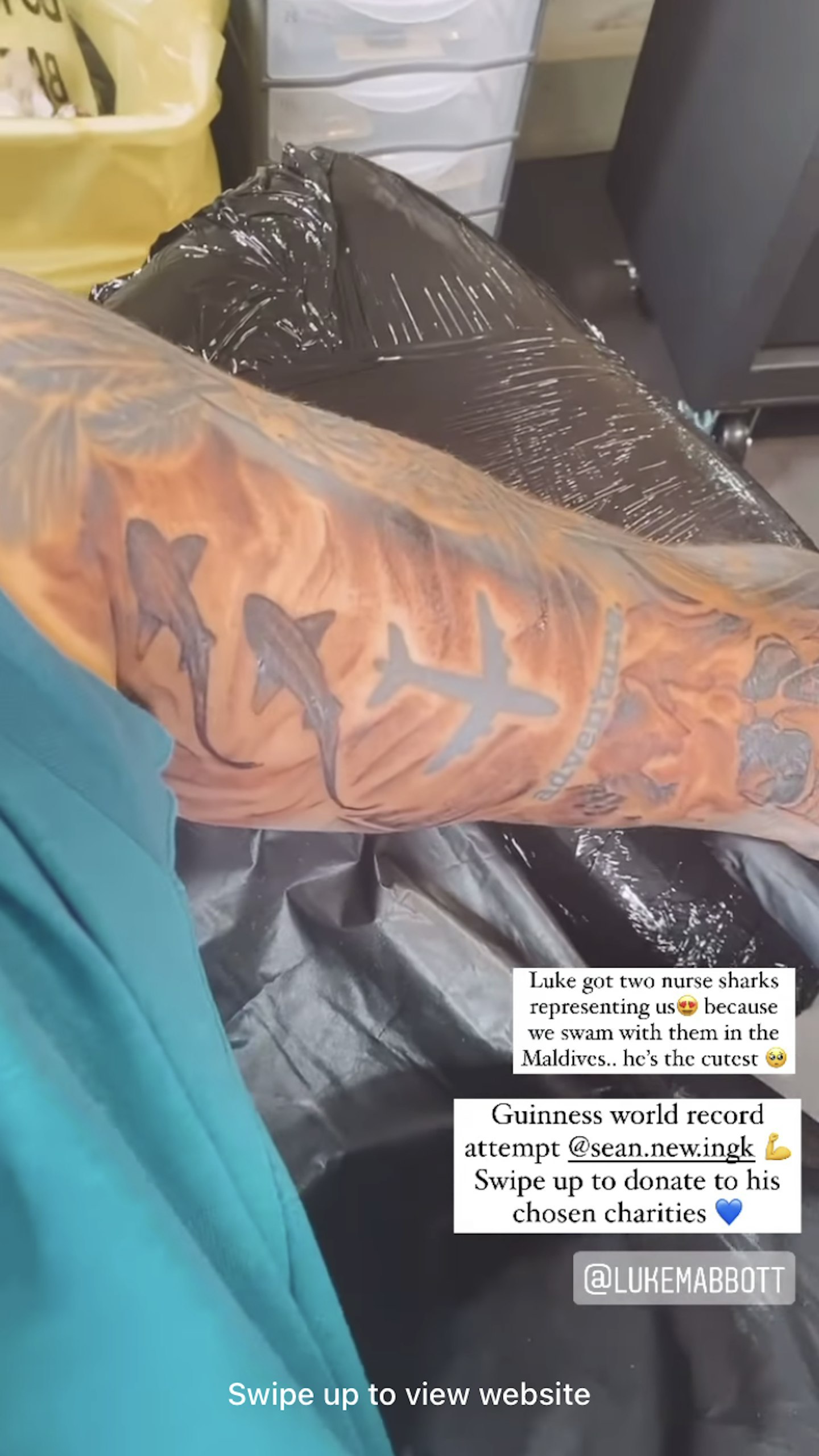 Luke Mabbott Lucie Donlan tattoo tribute