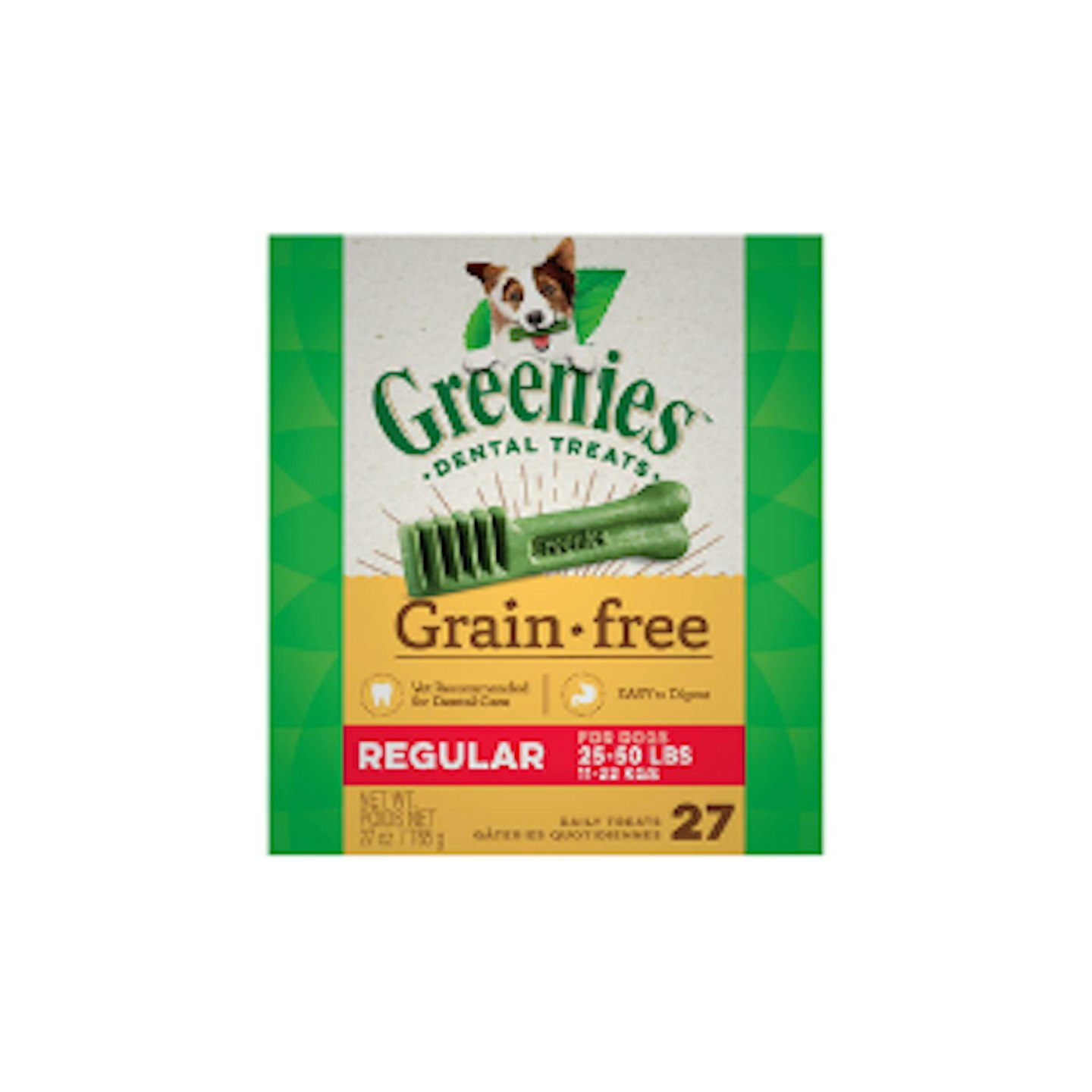 Greenies Grain Free Dental Chews Regular Treats for Dogs