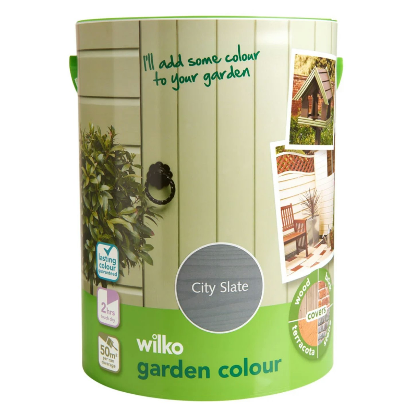 Wilko Garden Colour City Slate Exterior Paint 5L