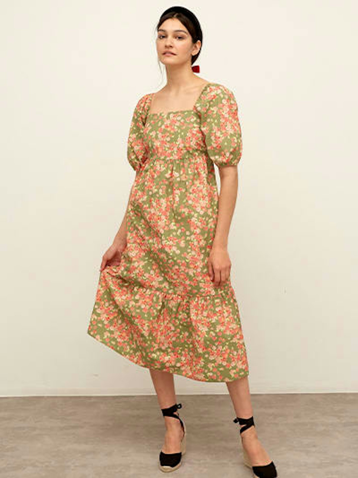 Nobody's Child, Floral Poplin Midi Dress, £49