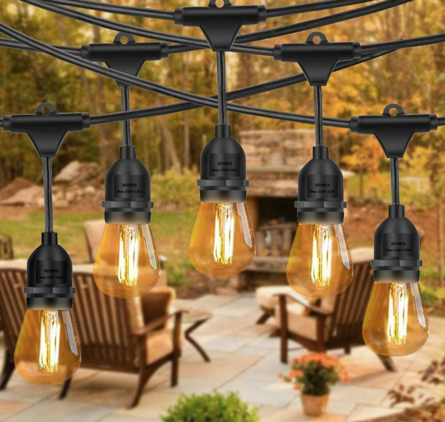 Outdoor Black Bulb Lights